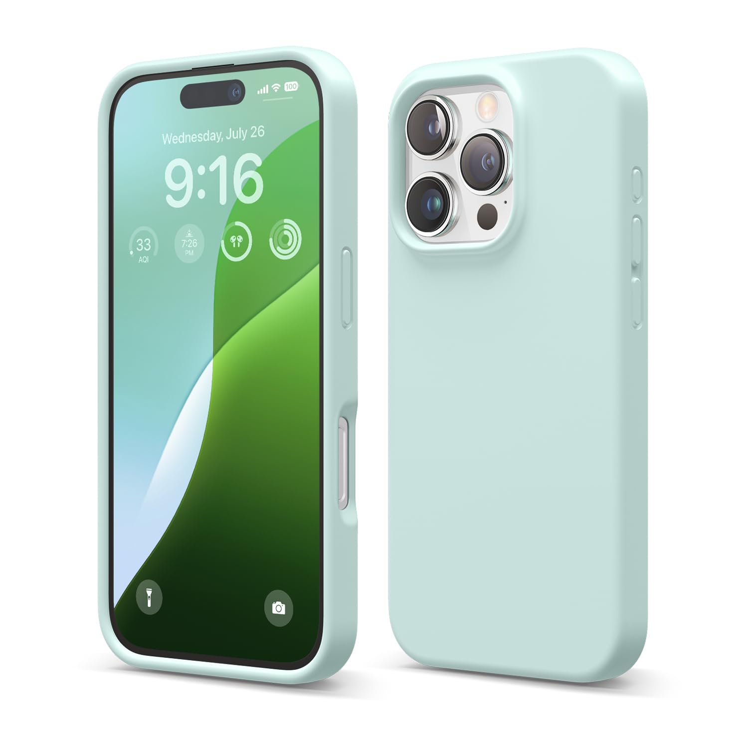 Funda De Teléfono Elago Compatible Con Iphone 16 Pro Silicone Mint - Venta Internacional.