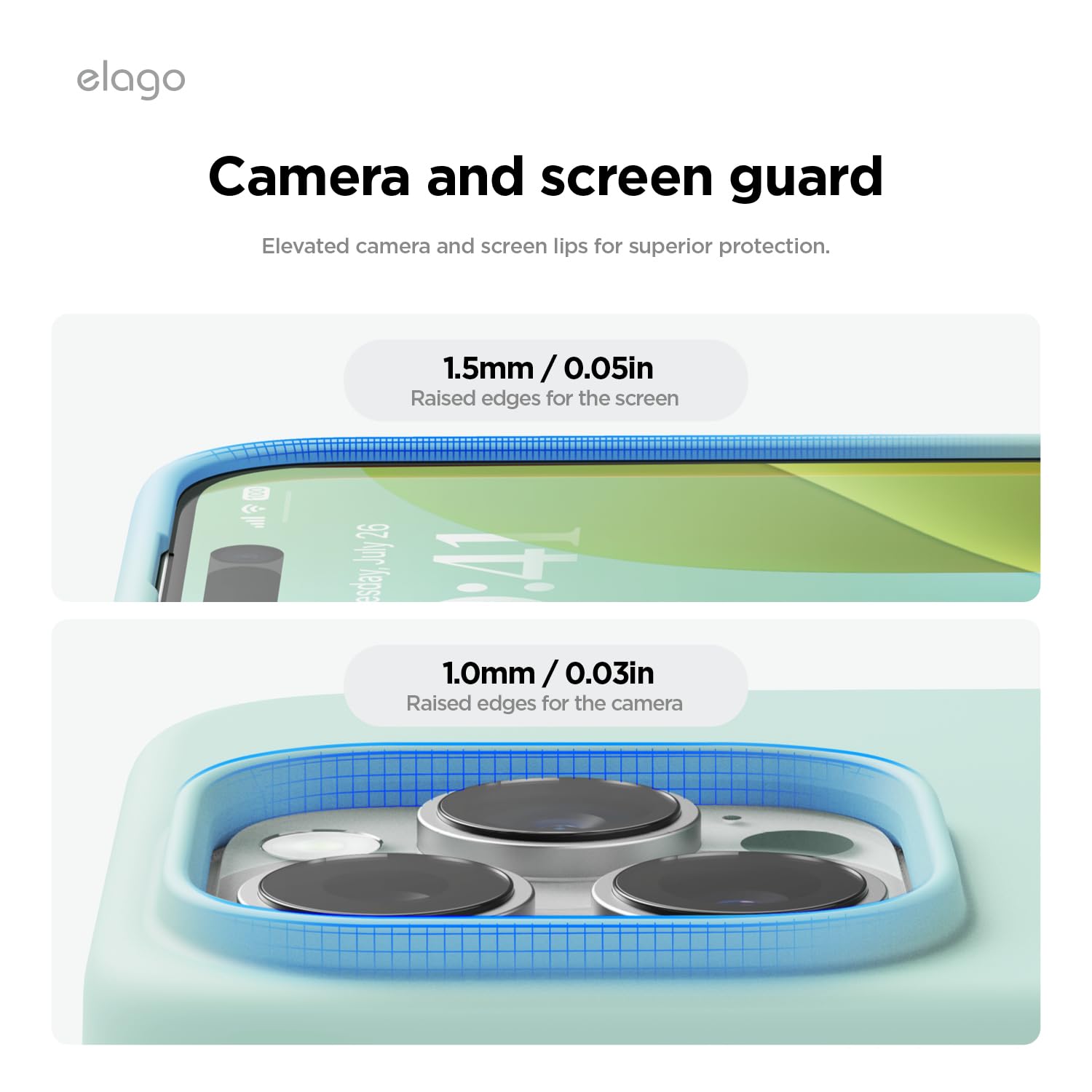 Foto 6 pulgar | Funda De Teléfono Elago Compatible Con Iphone 16 Pro Silicone Mint - Venta Internacional.