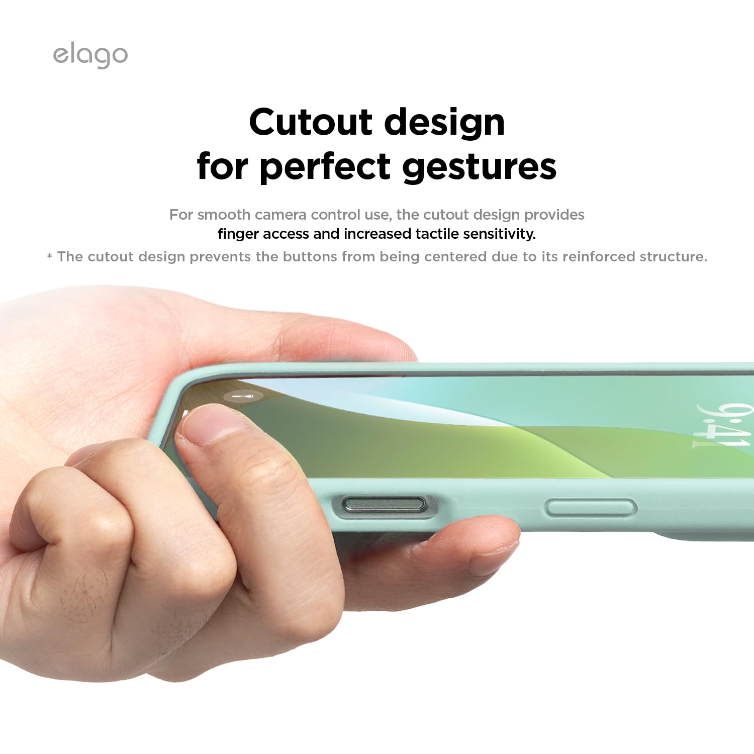 Foto 7 pulgar | Funda De Teléfono Elago Compatible Con Iphone 16 Pro Silicone Mint - Venta Internacional.