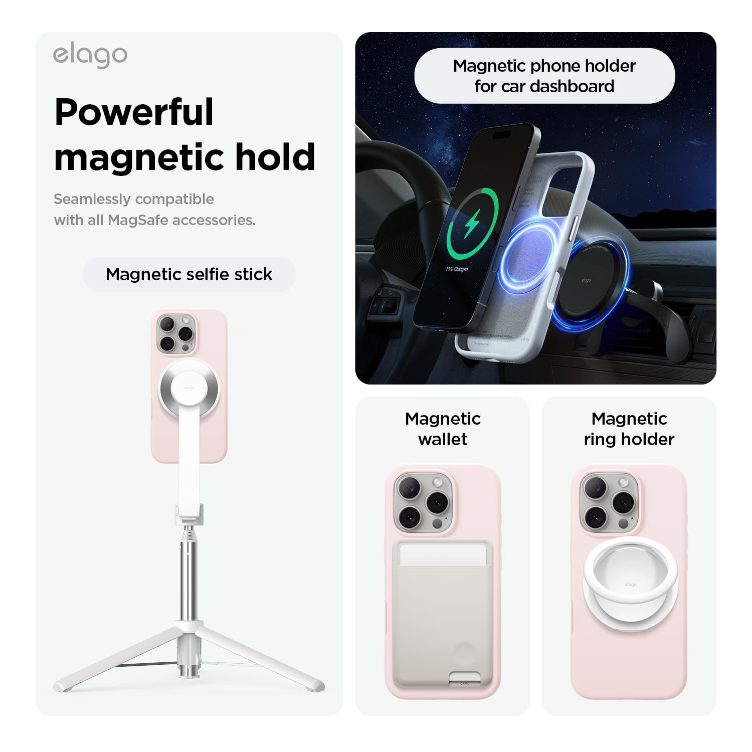 Foto 5 pulgar | Funda De Teléfono Elago Magnetic Silicone Para Iphone 16 Pro 6.3 - Venta Internacional.
