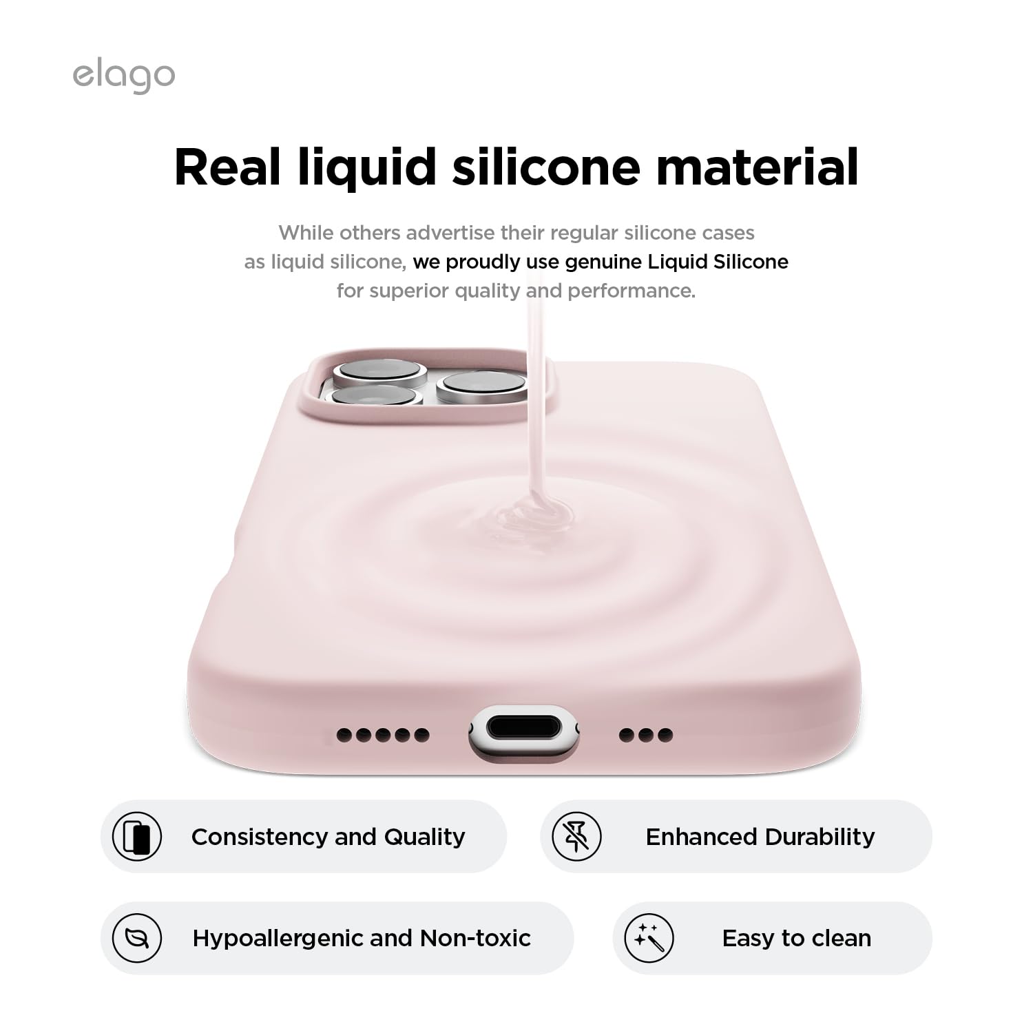 Foto 5 | Funda De Teléfono Elago Magnetic Silicone Para Iphone 16 Pro 6.3 - Venta Internacional.