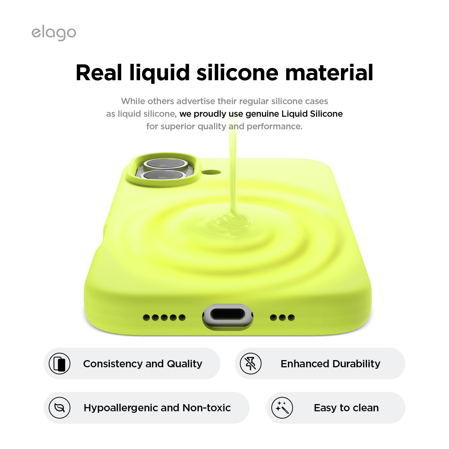 Foto 4 pulgar | Funda De Teléfono Elago Compatible Con Iphone 16 Plus De Silicona - Venta Internacional.