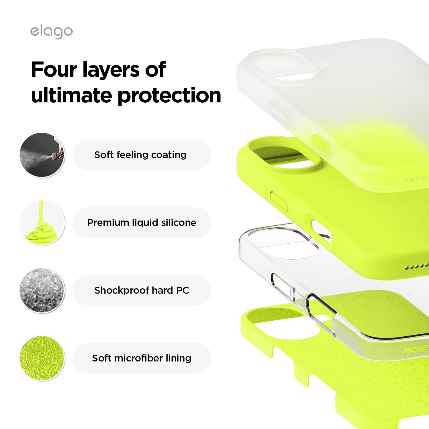Foto 5 pulgar | Funda De Teléfono Elago Compatible Con Iphone 16 Plus De Silicona - Venta Internacional.