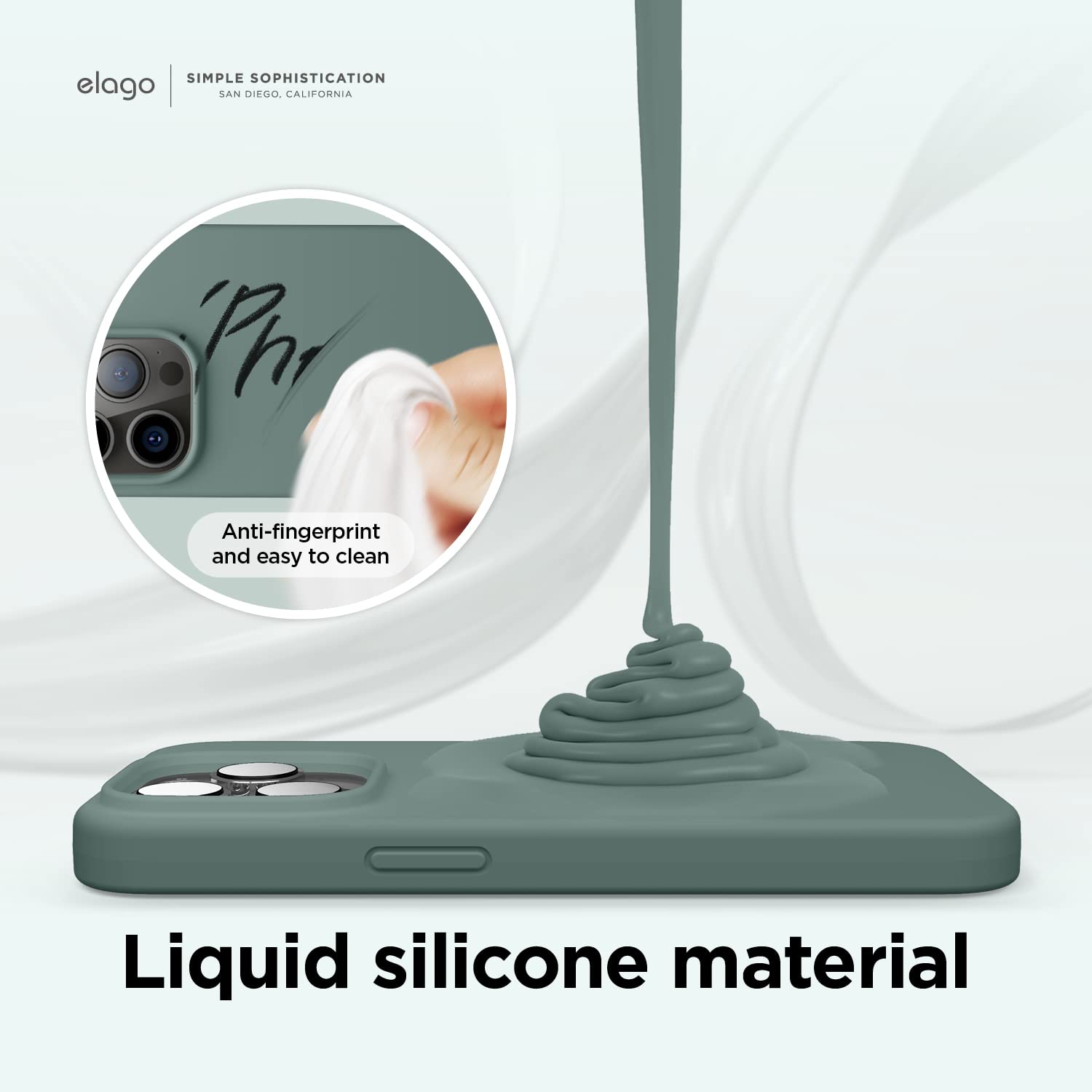 Foto 4 | Funda Para Teléfono Celago Compatible Con Iphone 14 Pro, Silicona, Color Verde - Venta Internacional.