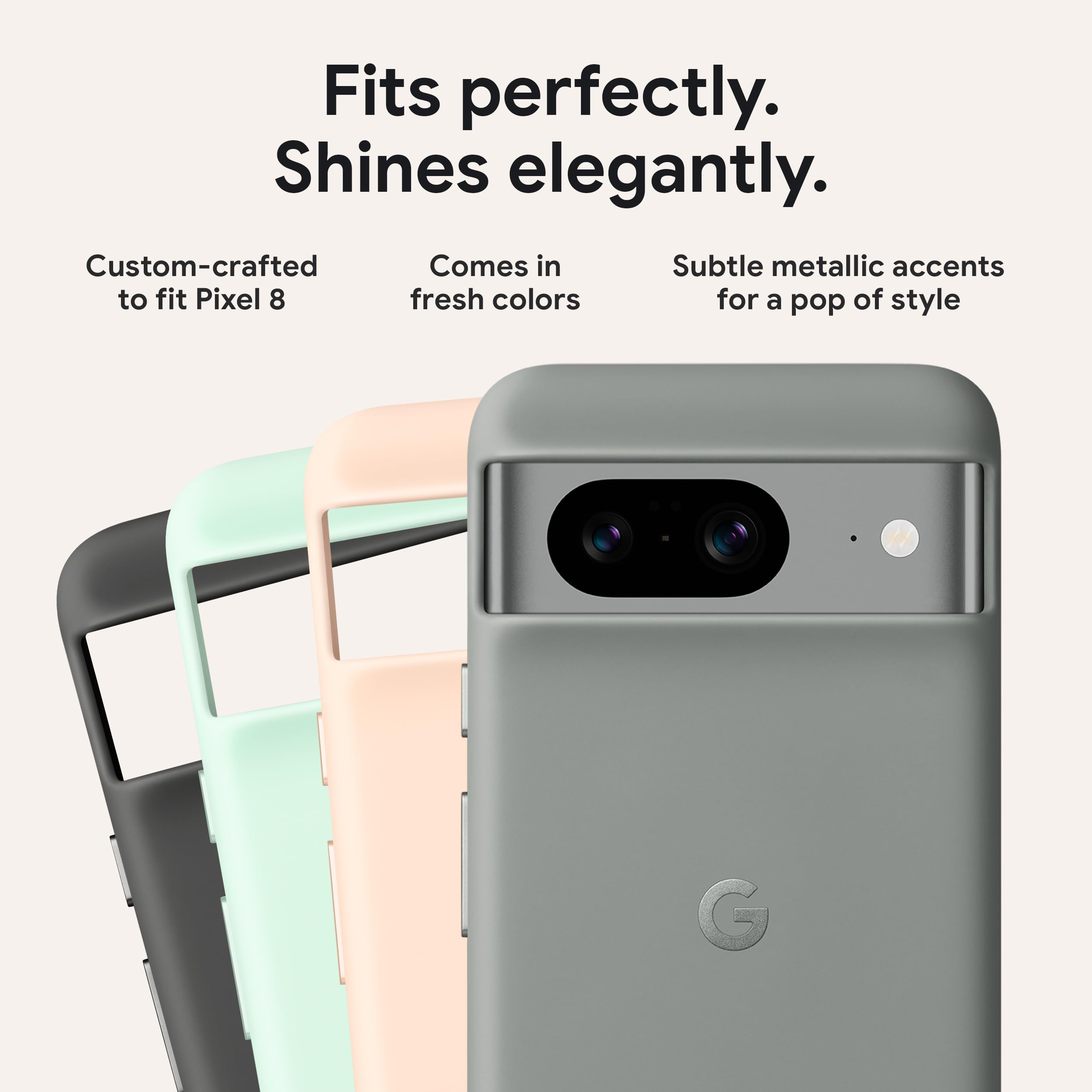 Foto 4 pulgar | Funda Para Teléfono Google Pixel 8, Silicona Duradera Y Resistente A Las Manchas - Venta Internacional.