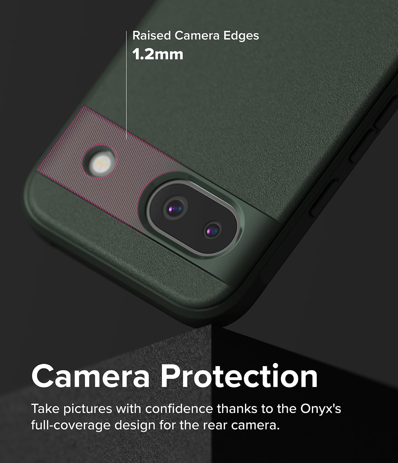 Foto 5 | Funda De Teléfono Ringke Onyx Verde Oscuro Para Google Pixel 8a - Venta Internacional.