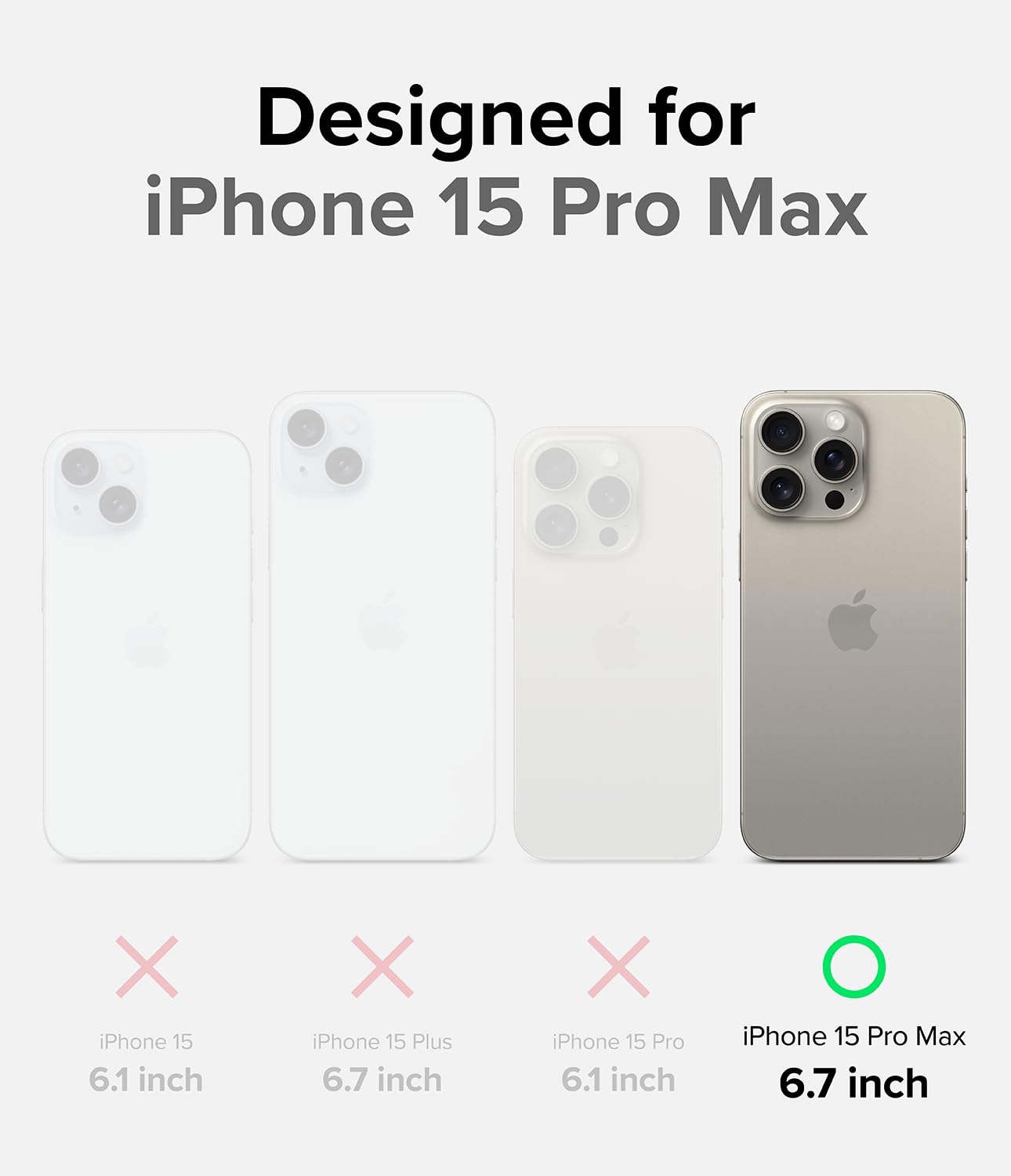 Foto 2 | Funda De Teléfono Ringke Onyx Compatible Con Iphone 15 Pro Max - Venta Internacional.