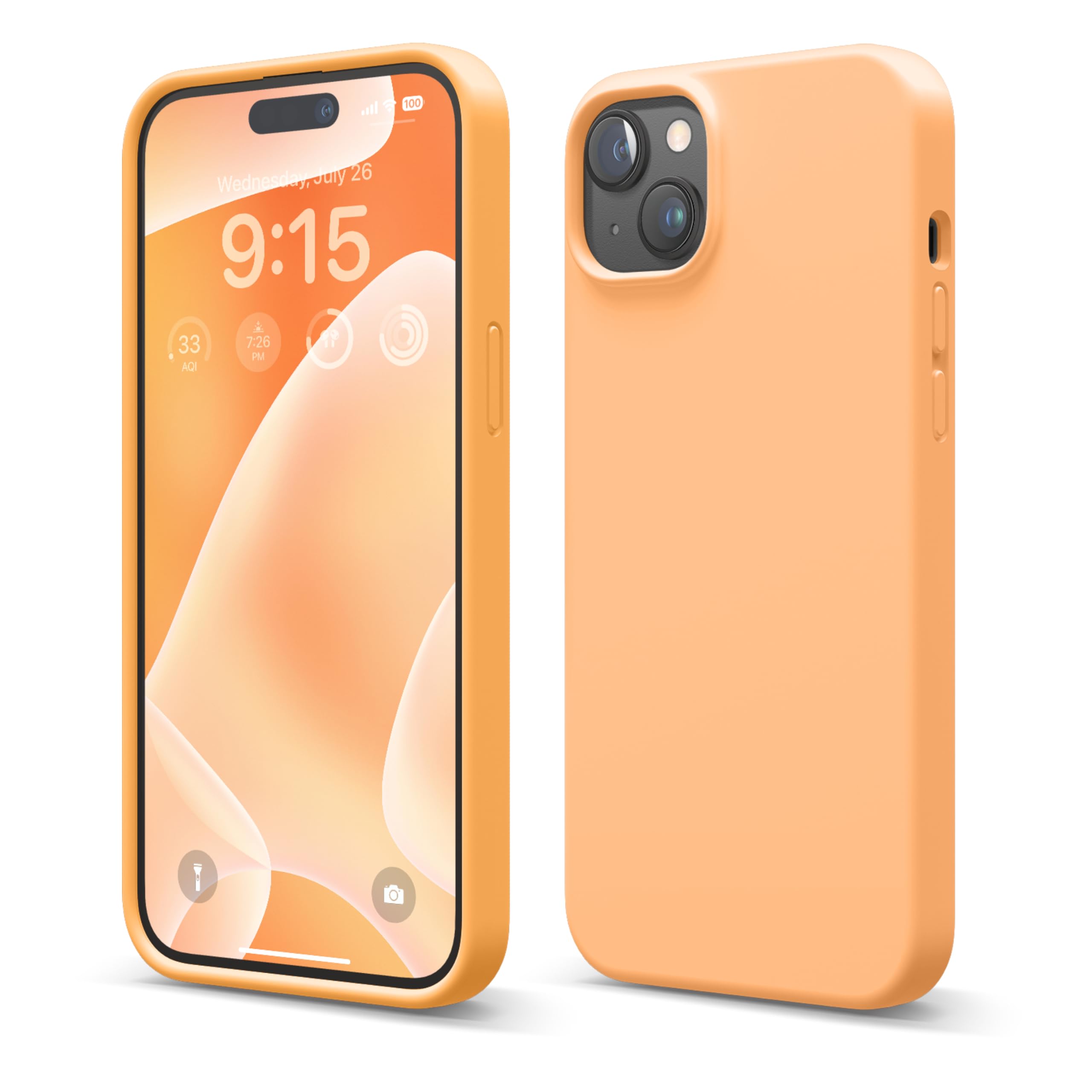 Foto 2 pulgar | Funda De Teléfono Elago Compatible Con Iphone 15 Plus De Silicona Naranja - Venta Internacional.