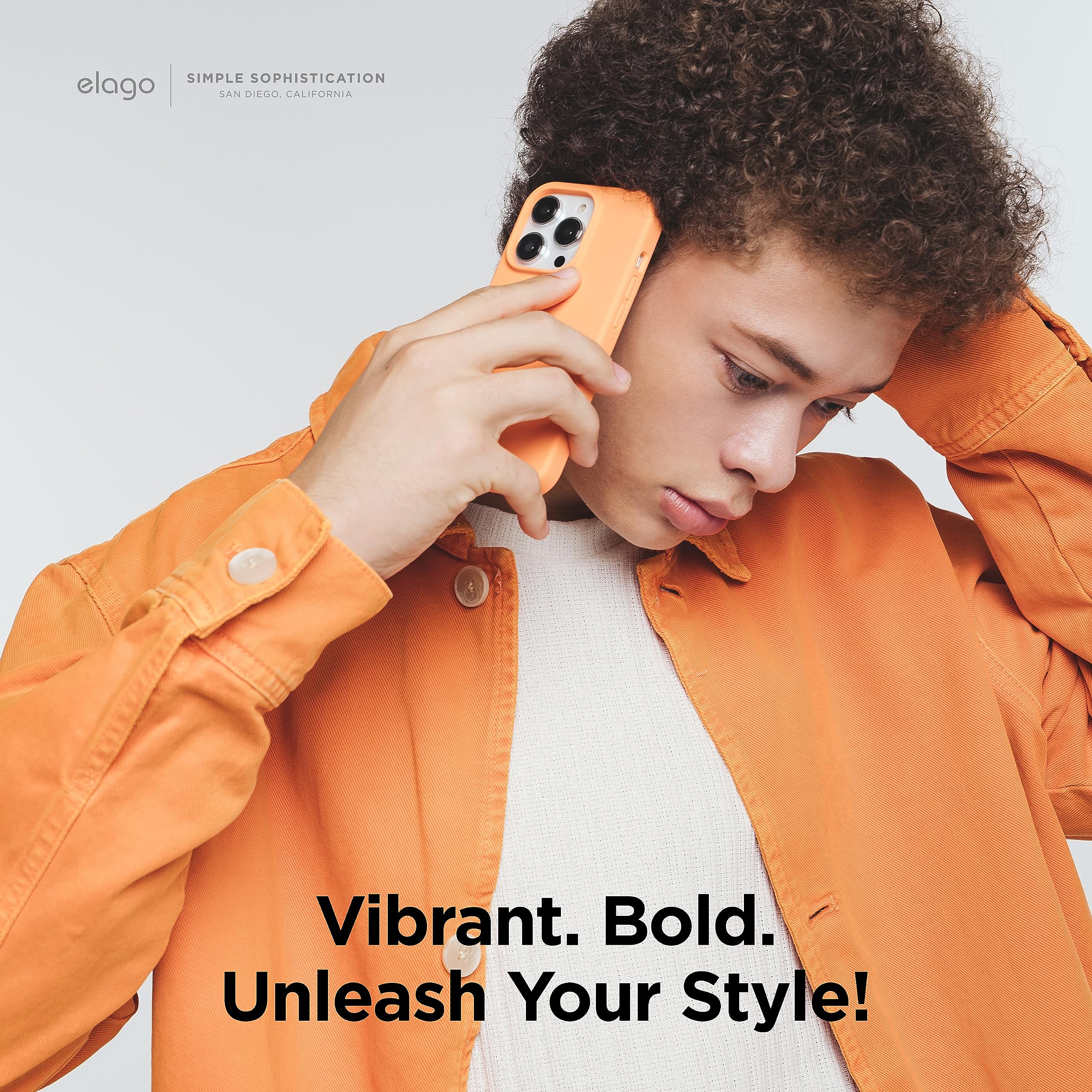 Foto 7 pulgar | Funda De Teléfono Elago Compatible Con Iphone 15 Plus De Silicona Naranja - Venta Internacional.