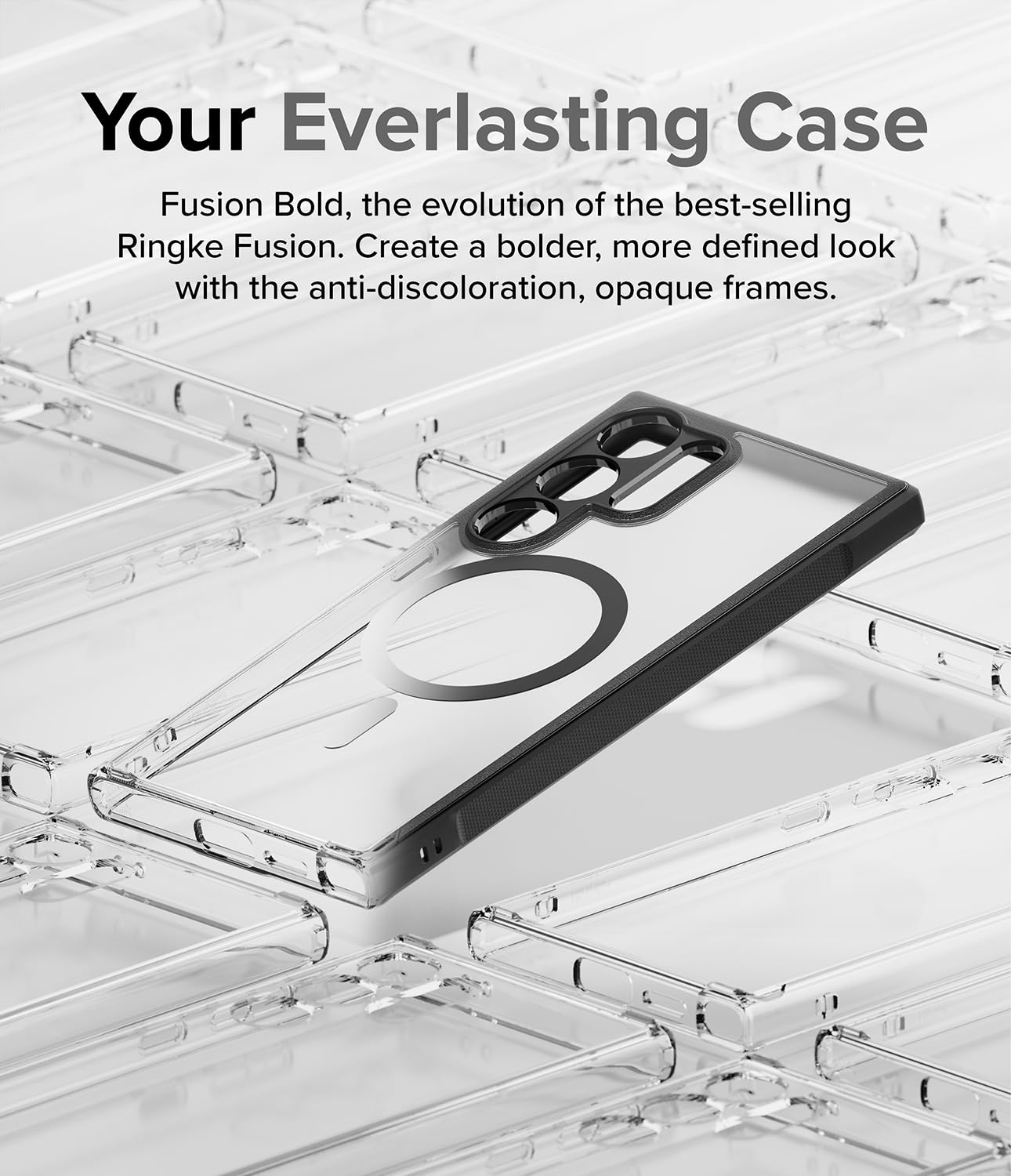 Foto 4 pulgar | Funda Para Teléfono Ringke Fusion Bold Magnetic Black Para Samsung Galaxy S24 Ultra - Venta Internacional.