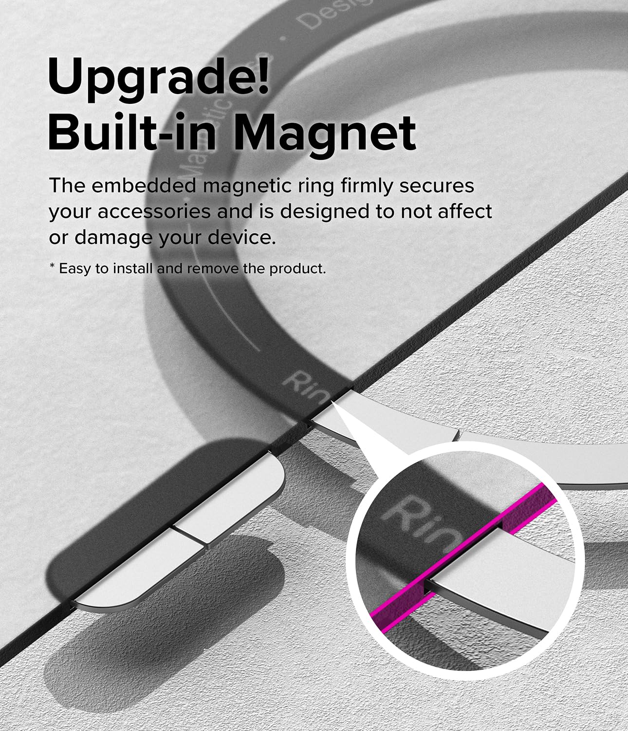 Foto 7 | Funda Para Teléfono Ringke Fusion Bold Magnetic Black Para Samsung Galaxy S24 Ultra - Venta Internacional.