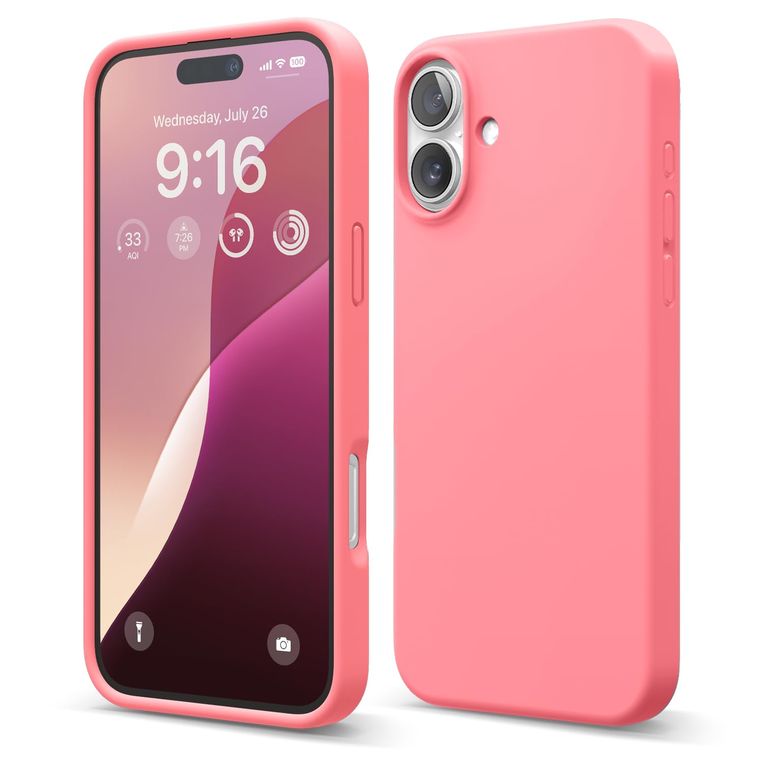 Foto 2 pulgar | Funda De Teléfono Elago Compatible Con Iphone 16 Plus De Silicona Rosa - Venta Internacional.