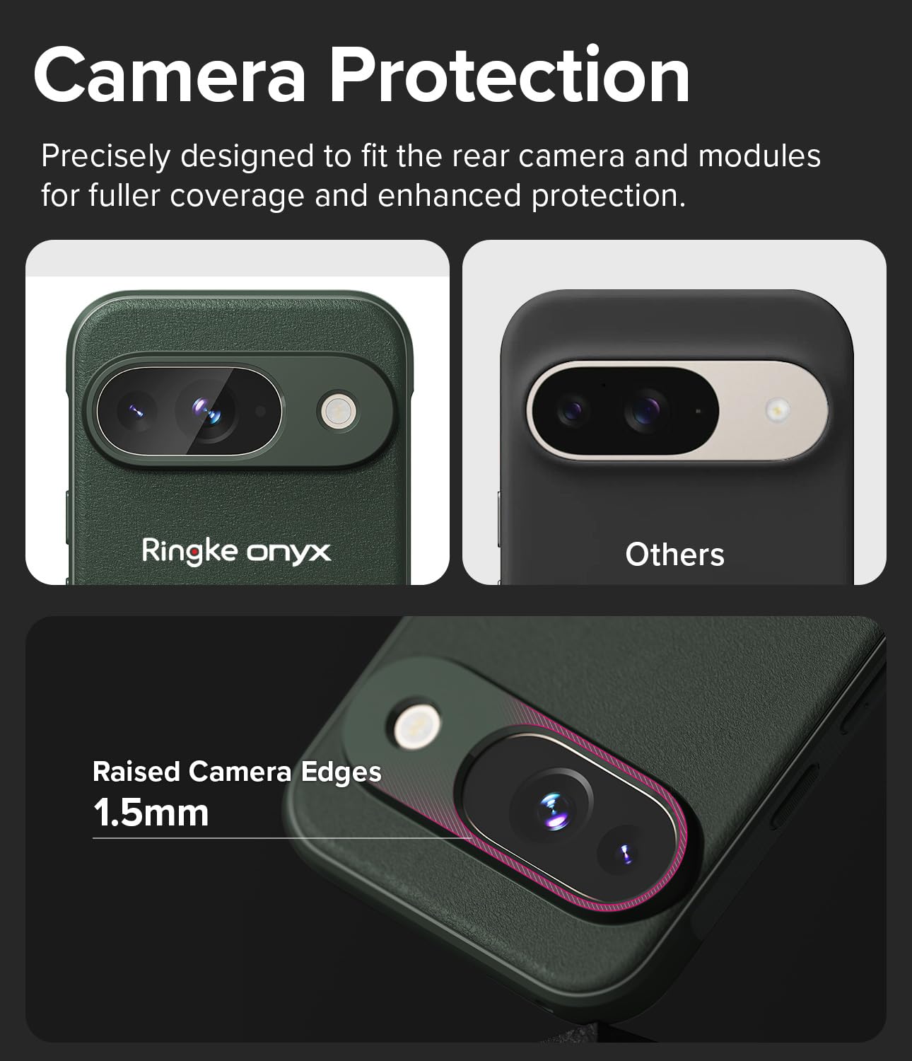 Foto 4 pulgar | Funda Para Teléfono Ringke Onyx Feels Good Google Pixel 9 - Verde - Venta Internacional.