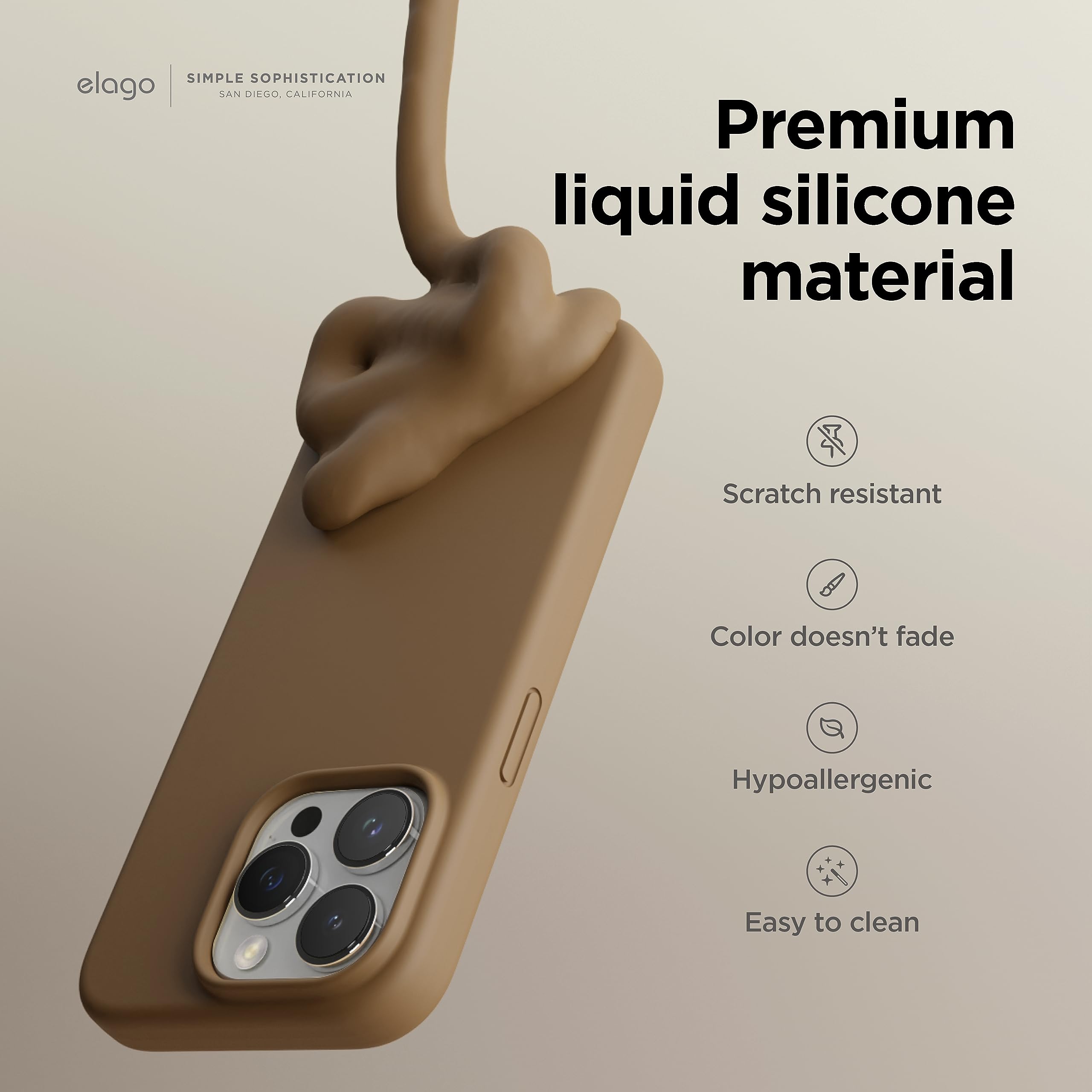 Foto 4 pulgar | Funda De Silicona Líquida Elago Compatible Con Iphone 15 P - Venta Internacional.