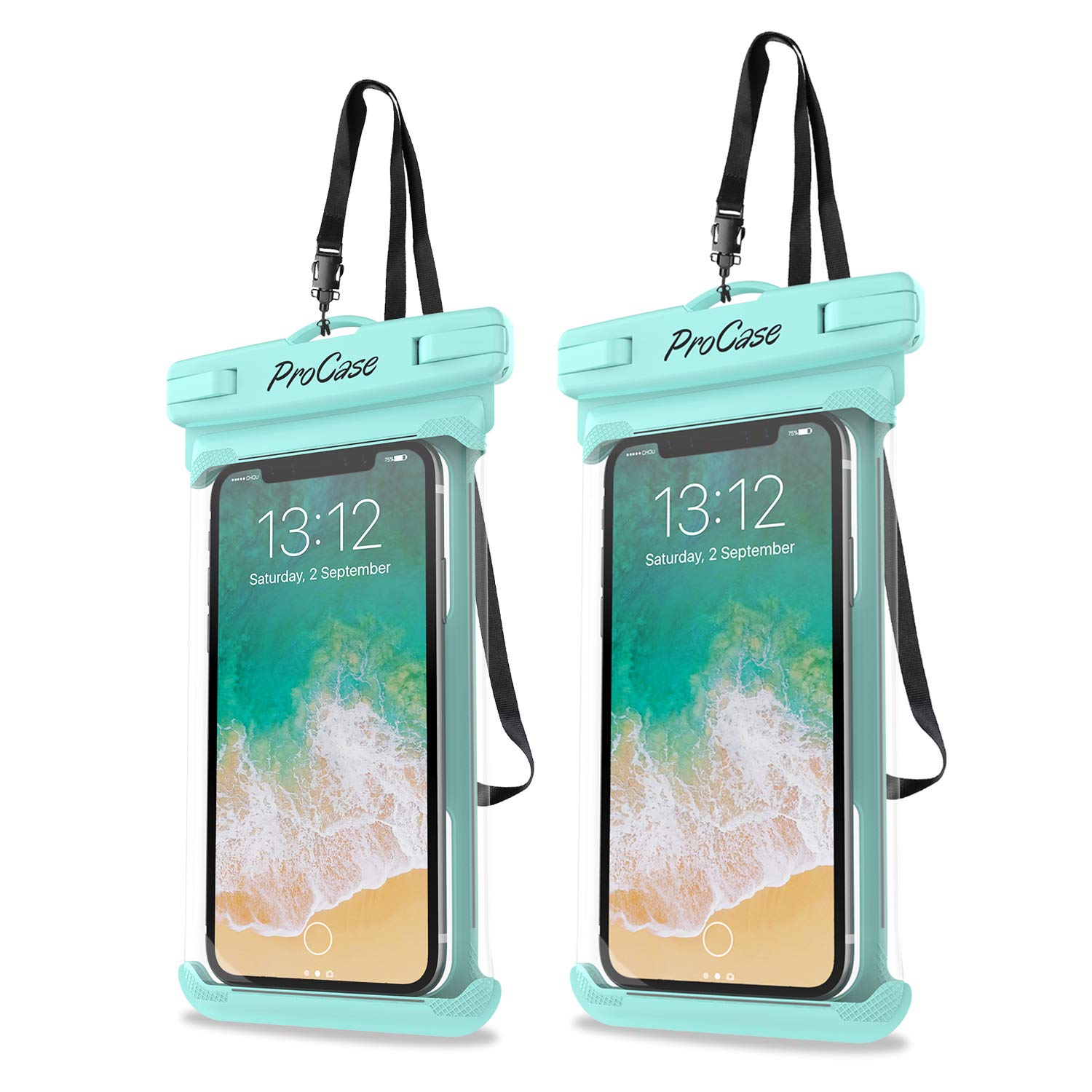 Foto 2 pulgar | Funda Impermeable Para Teléfono Procase, Paquete De 2 Para Iphone Y Galaxy - Venta Internacional.