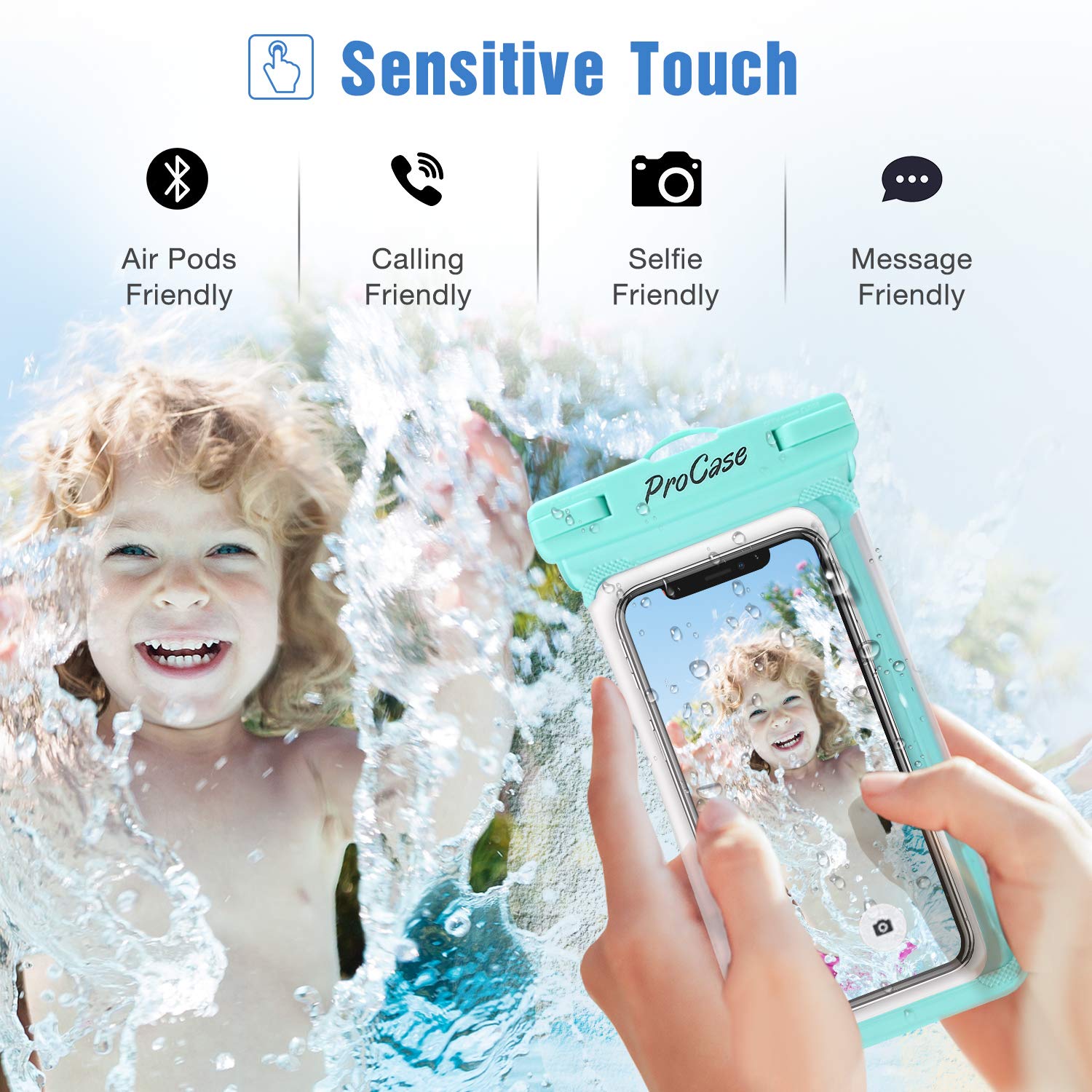 Foto 4 | Funda Impermeable Para Teléfono Procase, Paquete De 2 Para Iphone Y Galaxy - Venta Internacional.