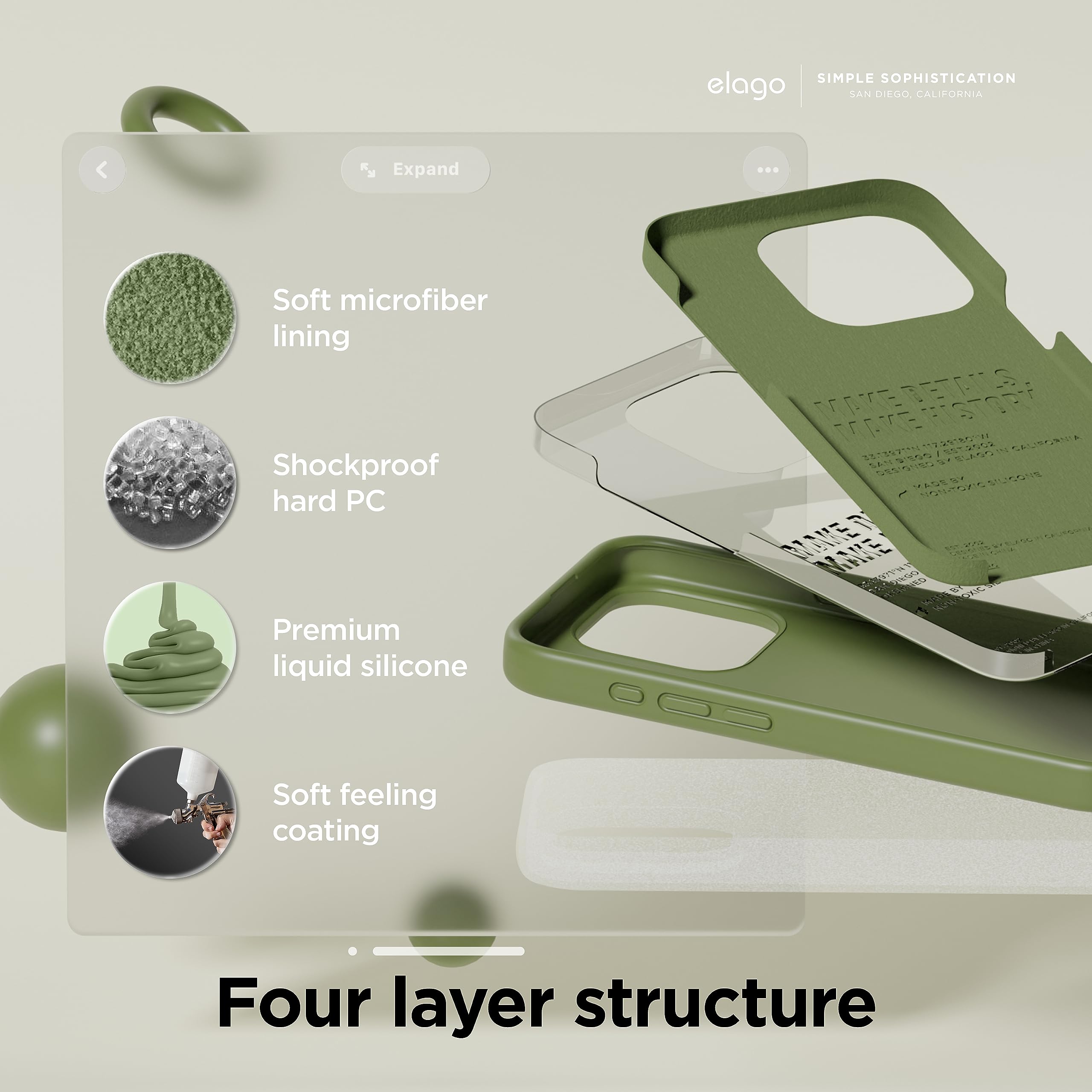Foto 5 pulgar | Funda De Teléfono Elago Compatible Con Iphone 15 Pro Max - Venta Internacional.