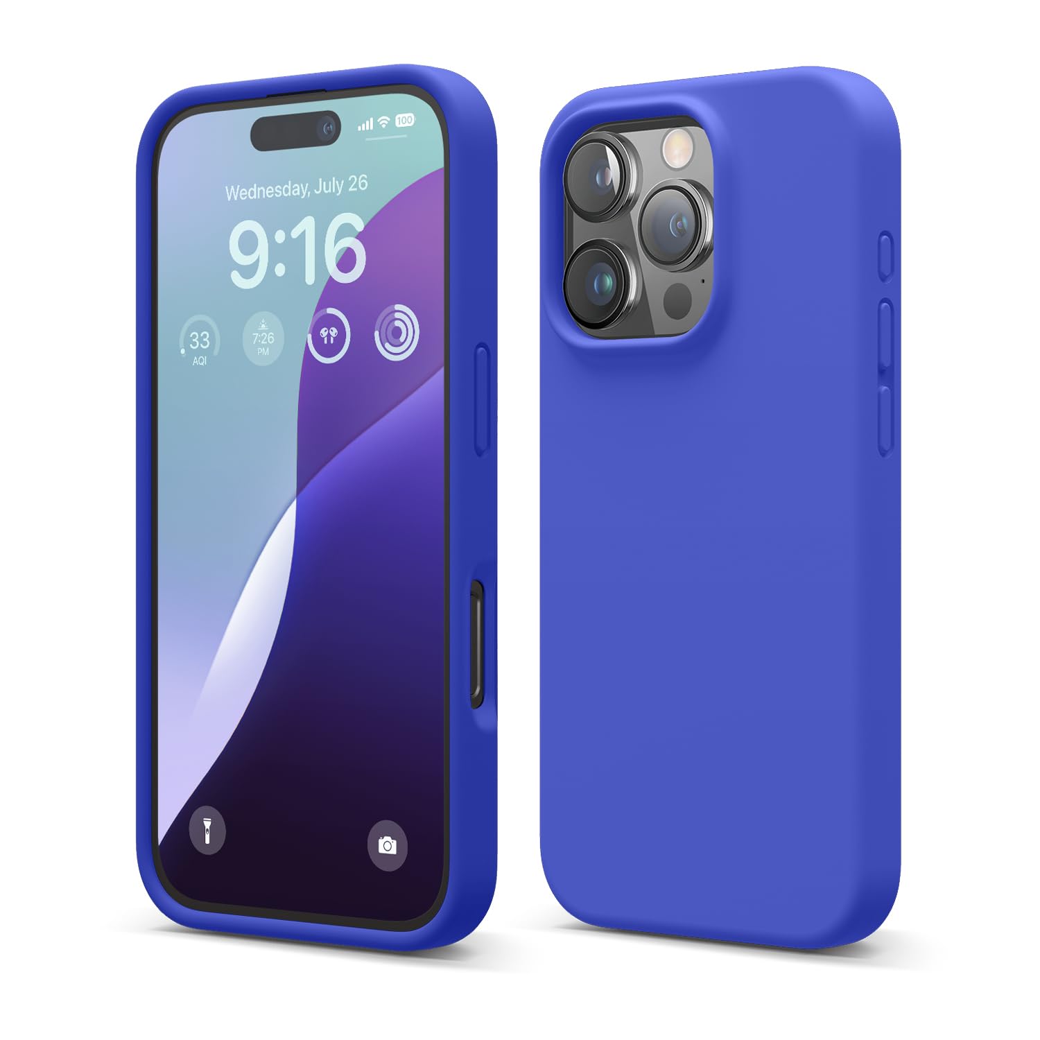 Foto 2 pulgar | Funda De Teléfono Elago Compatible Con Iphone 16 Pro Silicona Azul - Venta Internacional.