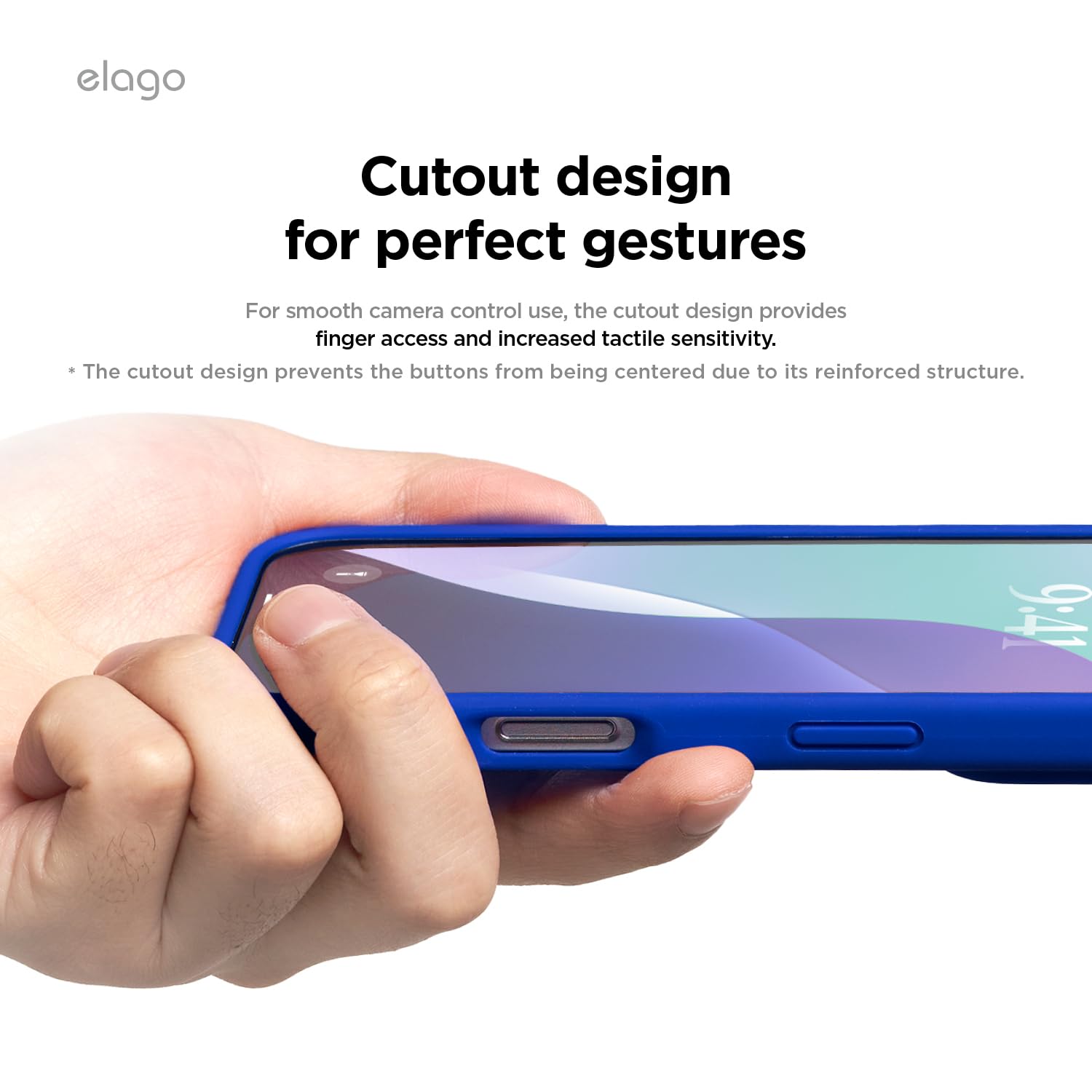 Foto 7 pulgar | Funda De Teléfono Elago Compatible Con Iphone 16 Pro Silicona Azul - Venta Internacional.