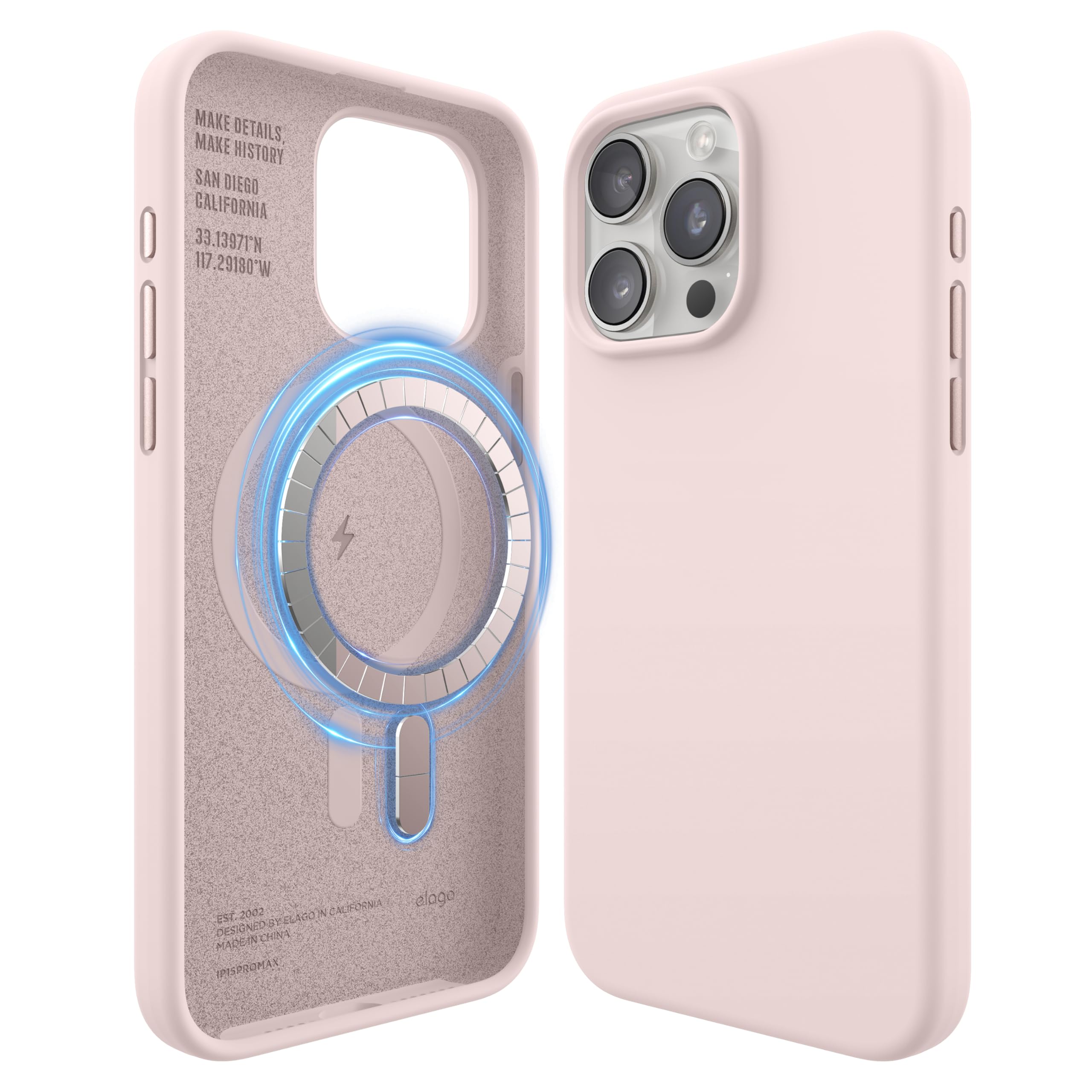 Foto 1 | Funda De Silicona Magnética Elago Para Iphone 15 Pro Max Lovely Pink - Venta Internacional.