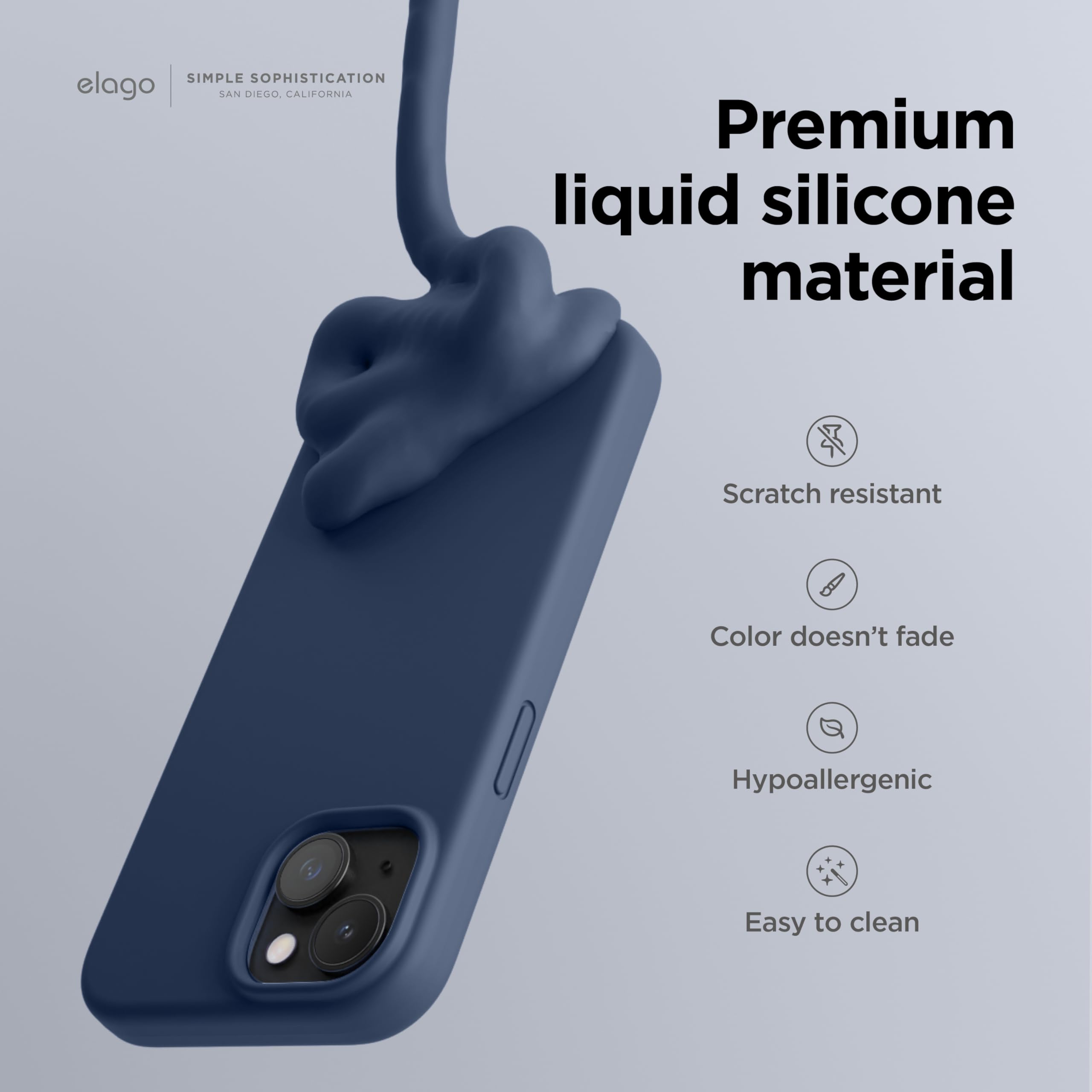 Foto 3 | Funda De Silicona Líquida Elago Para Iphone 15 De Cuerpo Completo - Venta Internacional.