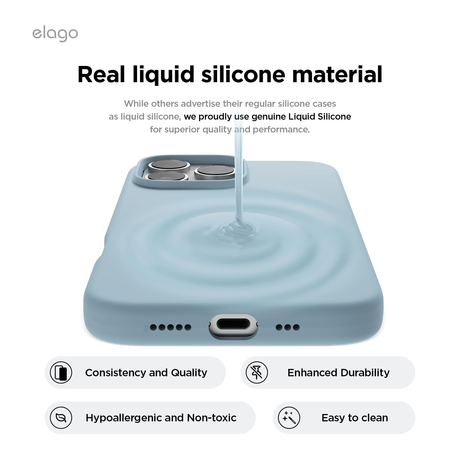 Foto 5 | Funda De Teléfono Elago Magnetic Silicone Para Iphone 16 Pro Max 6.9 - Venta Internacional.