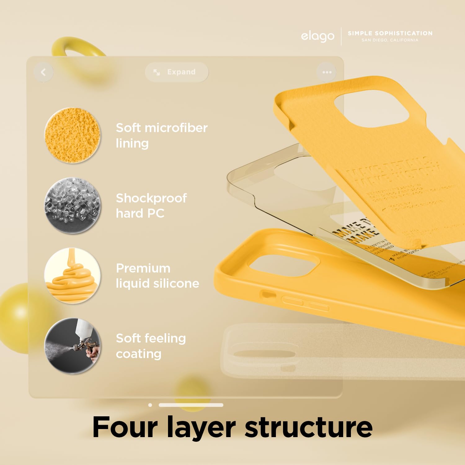 Foto 5 pulgar | Funda De Teléfono Elago Compatible Con Iphone 15 De Silicona Líquida - Venta Internacional.