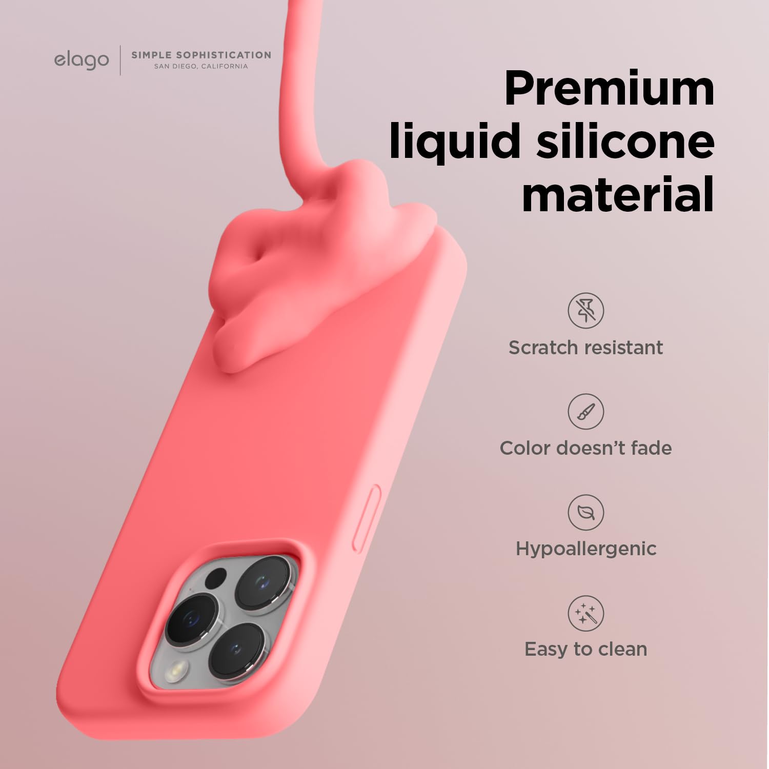 Foto 3 | Funda De Silicona Líquida Elago Compatible Con Iphone 15 P - Venta Internacional.