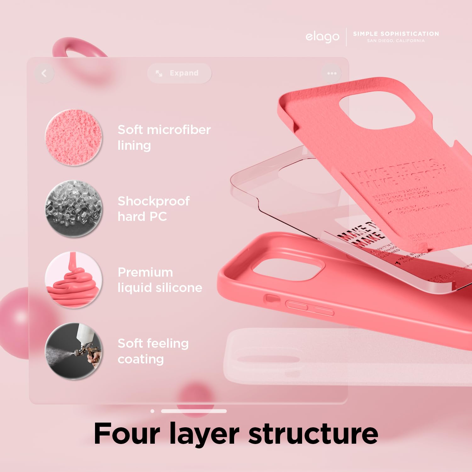 Foto 4 | Funda De Silicona Líquida Elago Compatible Con Iphone 15 P - Venta Internacional.