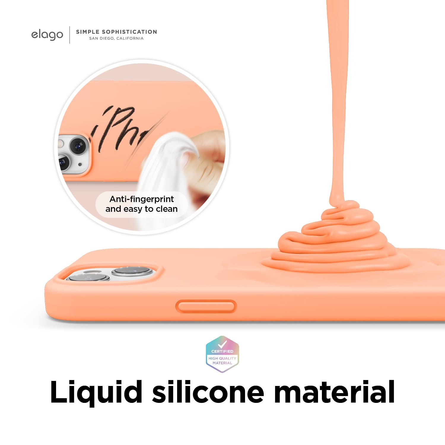 Foto 4 pulgar | Funda De Teléfono Elago Compatible Con Iphone 13 De Silicona Líquida - Venta Internacional.