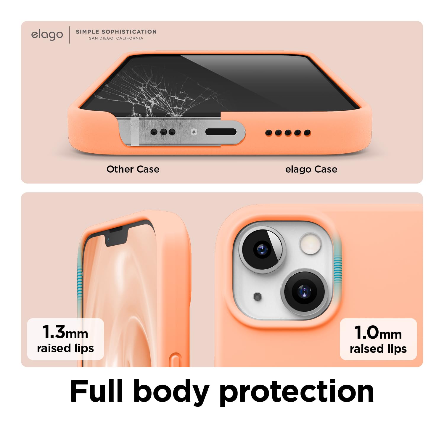 Foto 6 pulgar | Funda De Teléfono Elago Compatible Con Iphone 13 De Silicona Líquida - Venta Internacional.