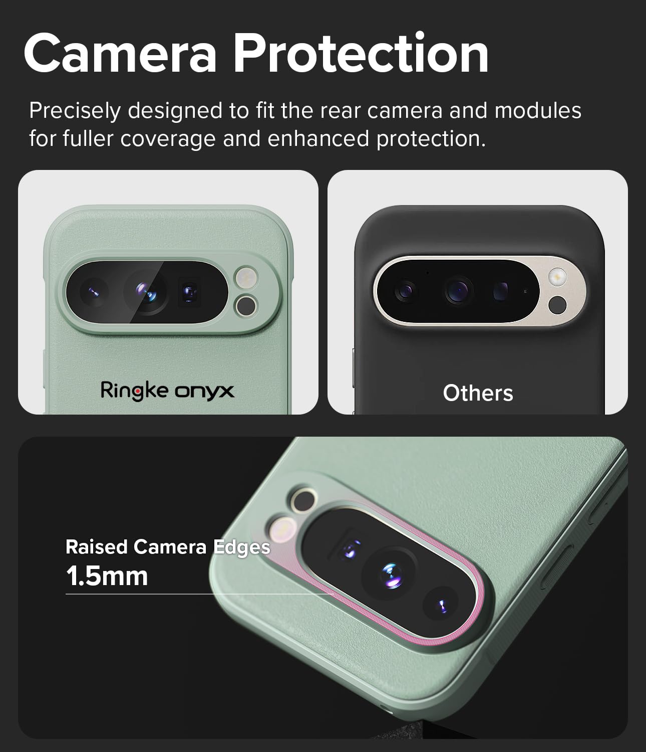 Foto 3 | Funda Ringke Onyx Se Siente Bien Para Google Pixel 9 Pro Xl Mint - Venta Internacional.
