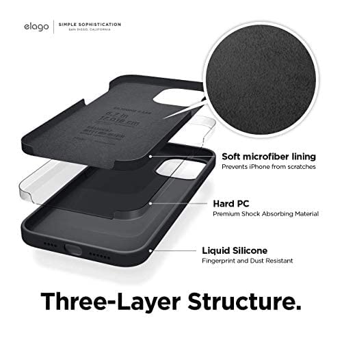 Foto 3 pulgar | Funda De Teléfono Elago Liquid Silicone Compatible Con Iphone 12 P - Venta Internacional.