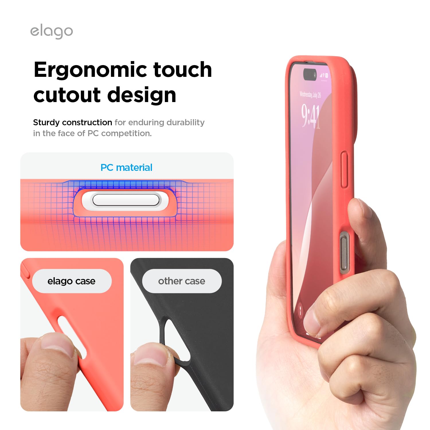 Foto 8 pulgar | Funda De Teléfono Elago Compatible Con Iphone 16 Pro Max De Silicona - Venta Internacional.