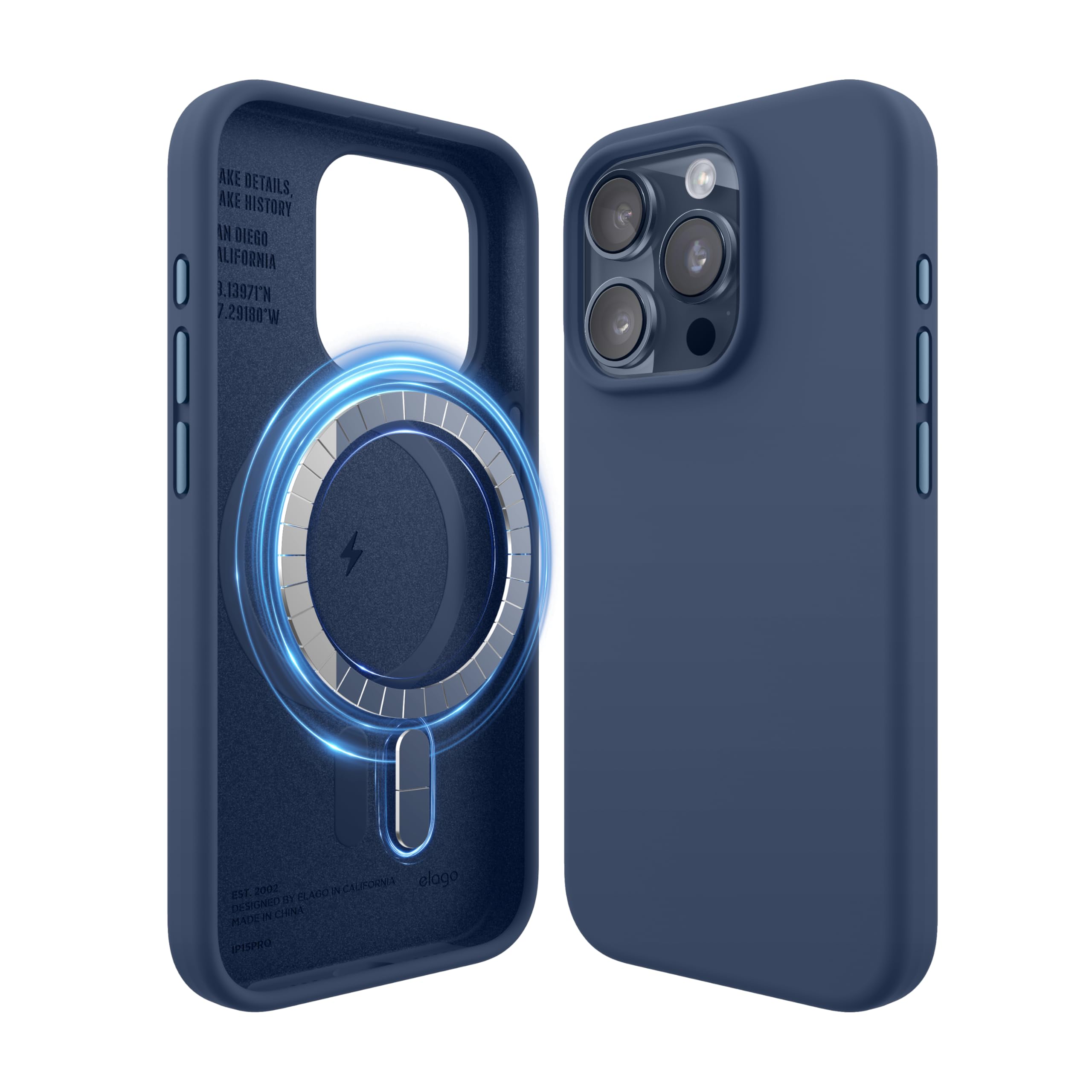 Foto 1 | Funda De Silicona Magnética Elago Para Iphone 15 Pro [jean Indigo] - Venta Internacional.