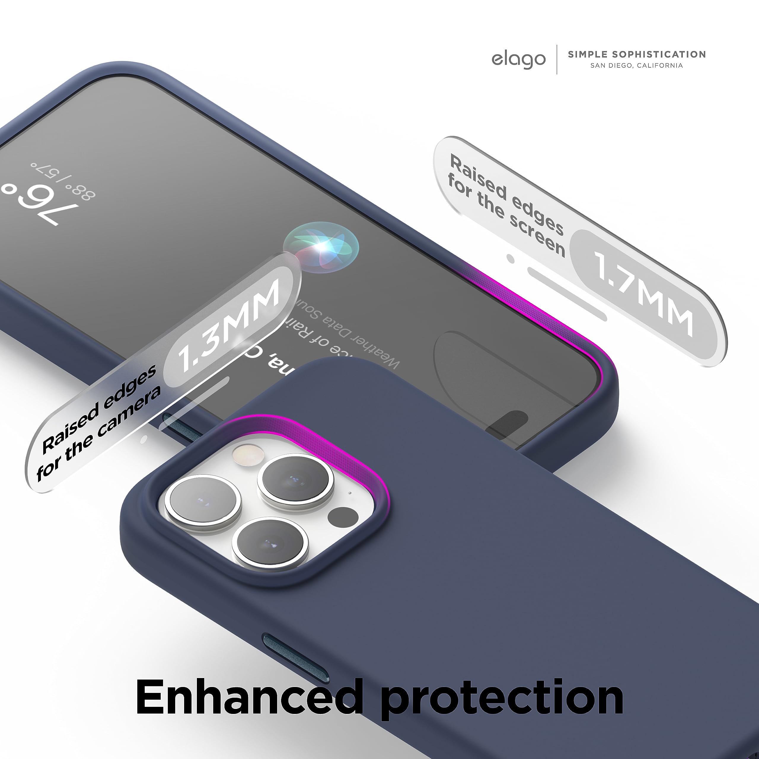 Foto 7 pulgar | Funda De Silicona Magnética Elago Para Iphone 15 Pro [jean Indigo] - Venta Internacional.