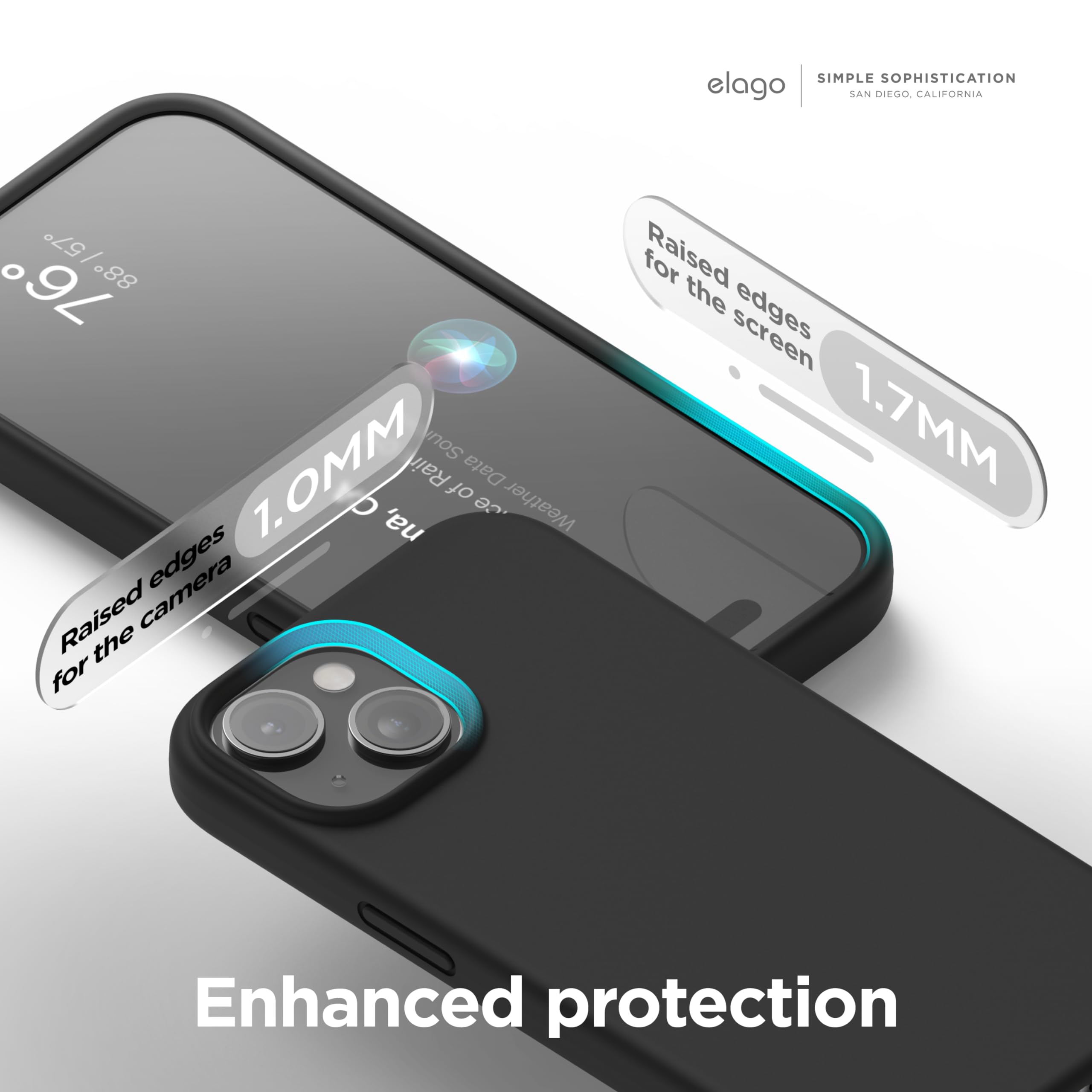 Foto 6 pulgar | Funda Elago Compatible Con Iphone 15 Plus De Silicona Líquida Negra - Venta Internacional.