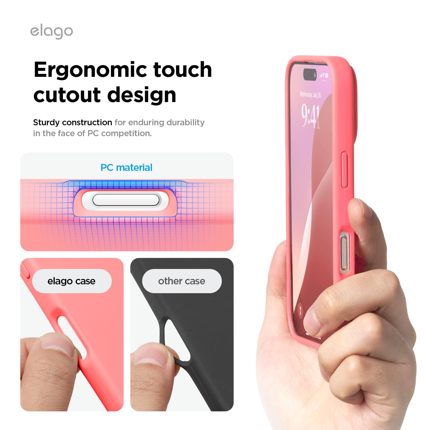 Foto 7 | Funda De Teléfono Elago Compatible Con Iphone 16, Silicona Líquida - Venta Internacional.