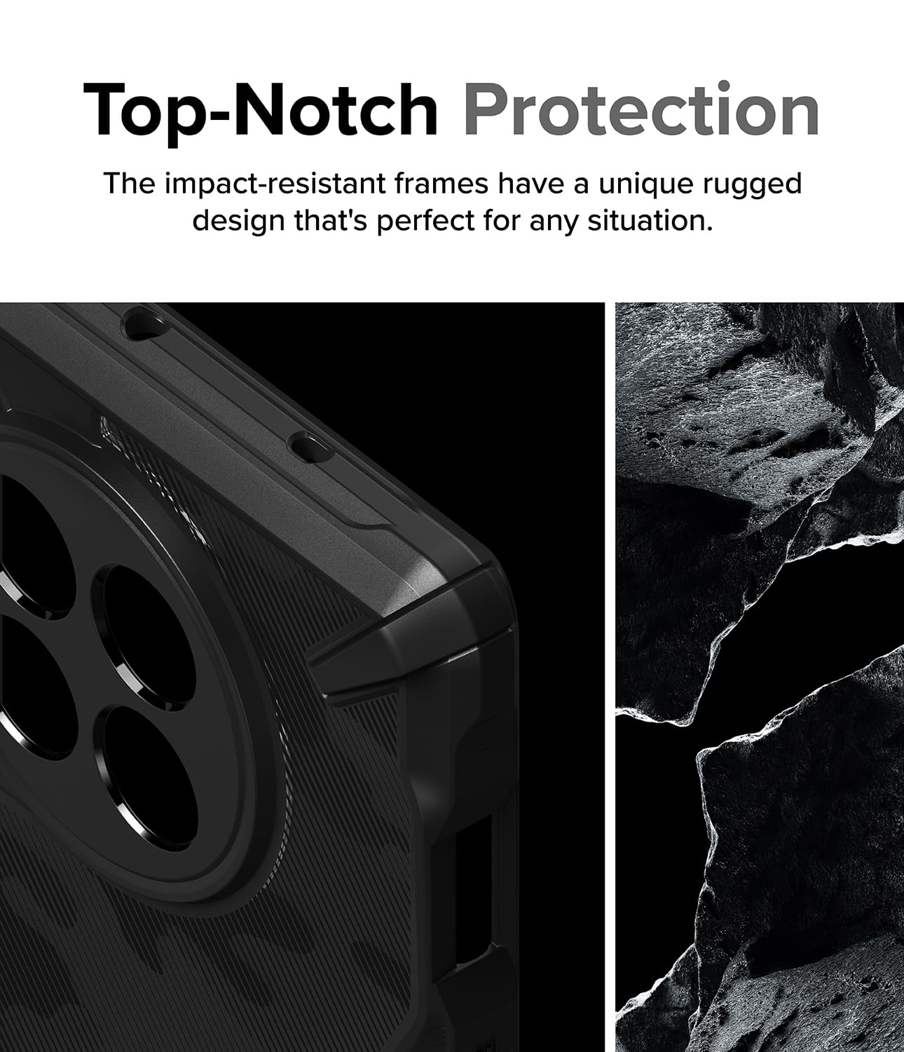 Foto 3 | Funda De Teléfono Ringke Fusion-x Camo Black Para Oneplus 12r - Venta Internacional.
