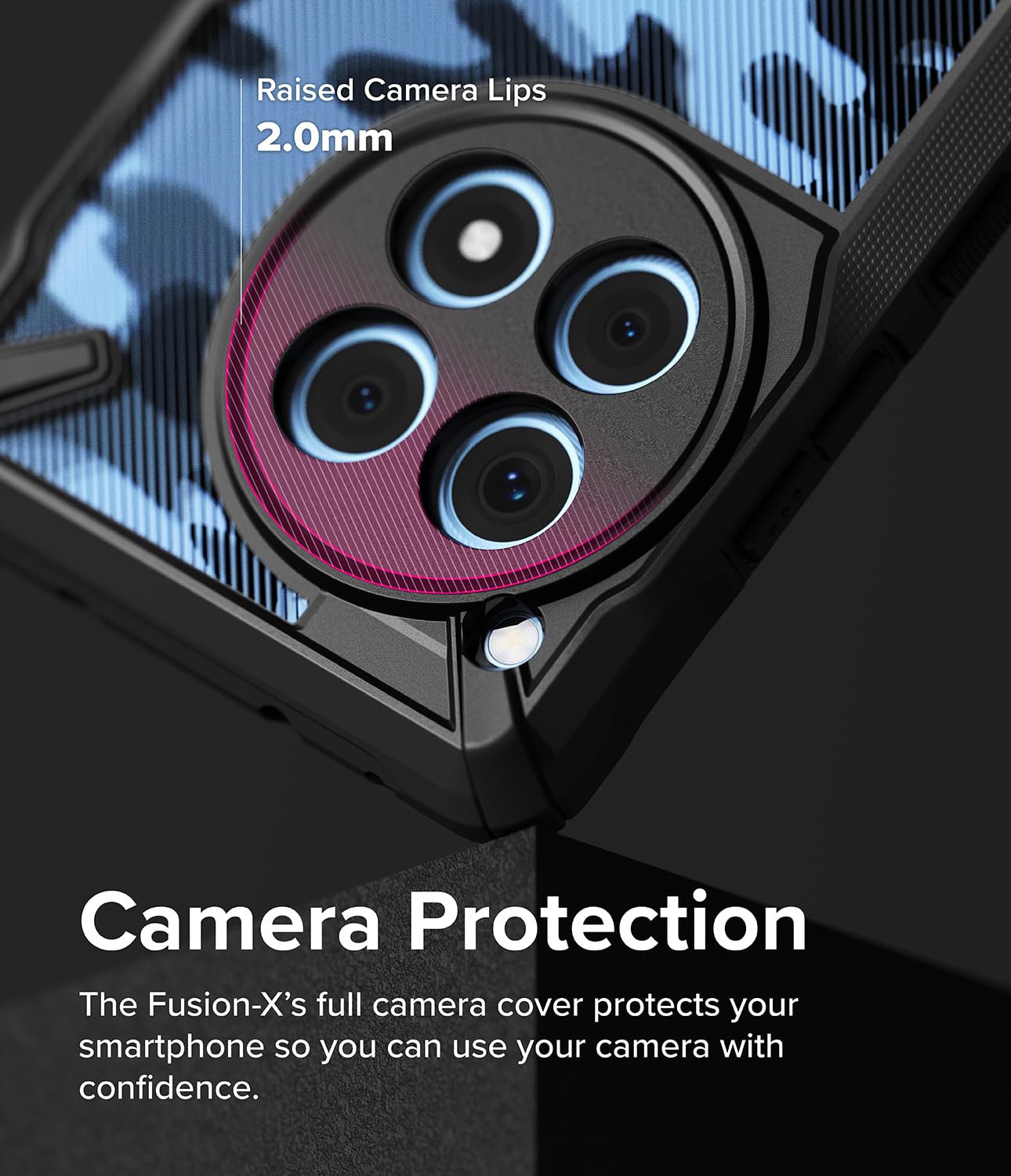 Foto 4 | Funda De Teléfono Ringke Fusion-x Camo Black Para Oneplus 12r - Venta Internacional.