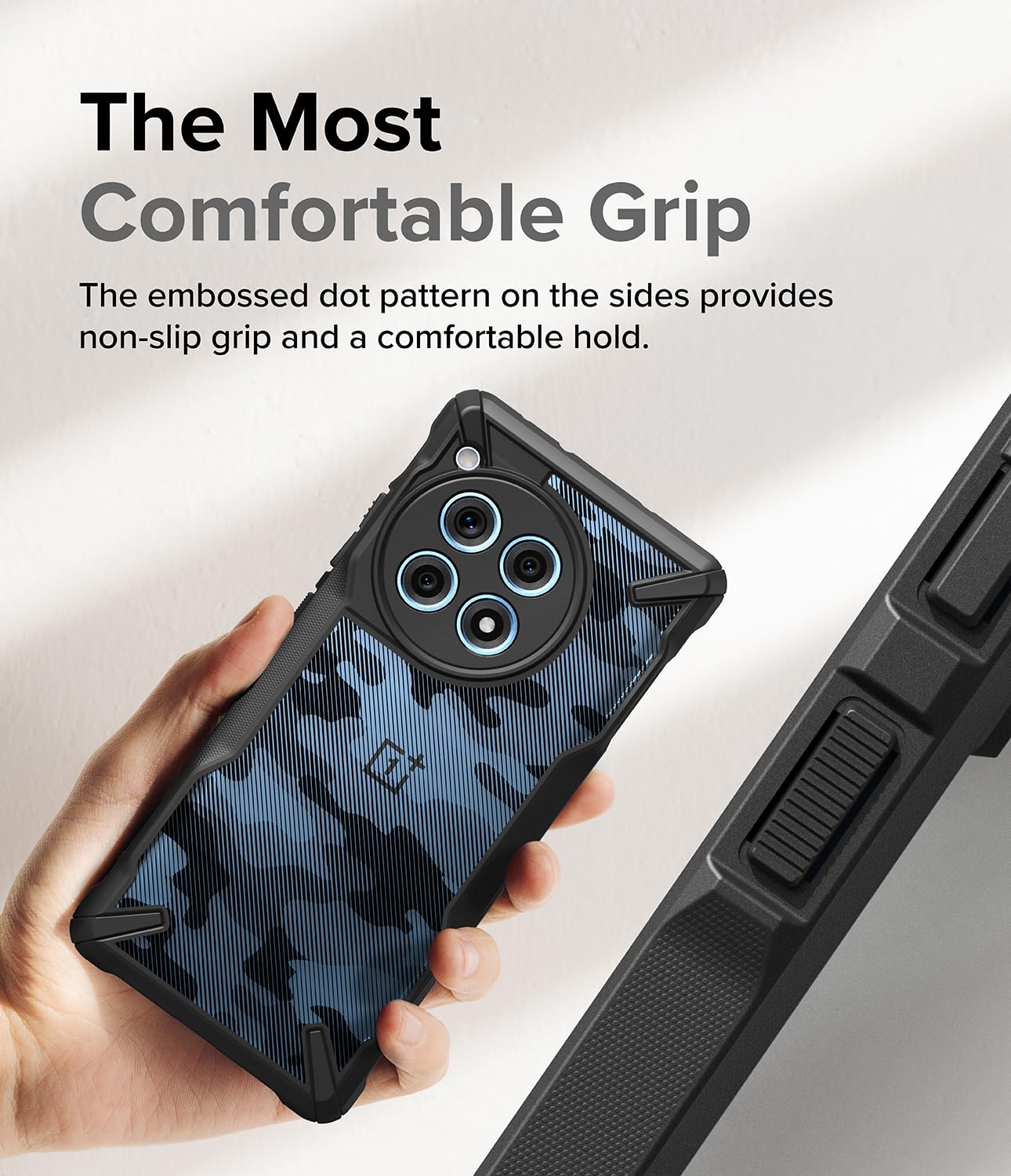 Foto 5 | Funda De Teléfono Ringke Fusion-x Camo Black Para Oneplus 12r - Venta Internacional.
