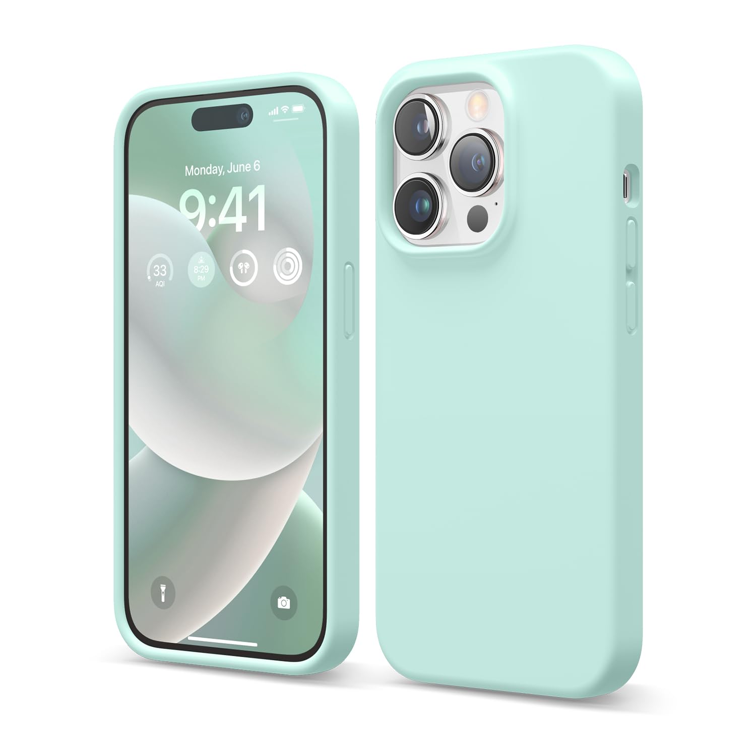 Foto 1 | Funda De Teléfono Elago Compatible Con Iphone 14 Pro Silicone Aqua - Venta Internacional.