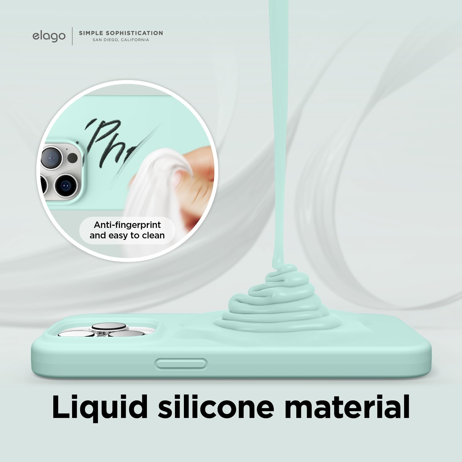 Foto 5 pulgar | Funda De Teléfono Elago Compatible Con Iphone 14 Pro Silicone Aqua - Venta Internacional.