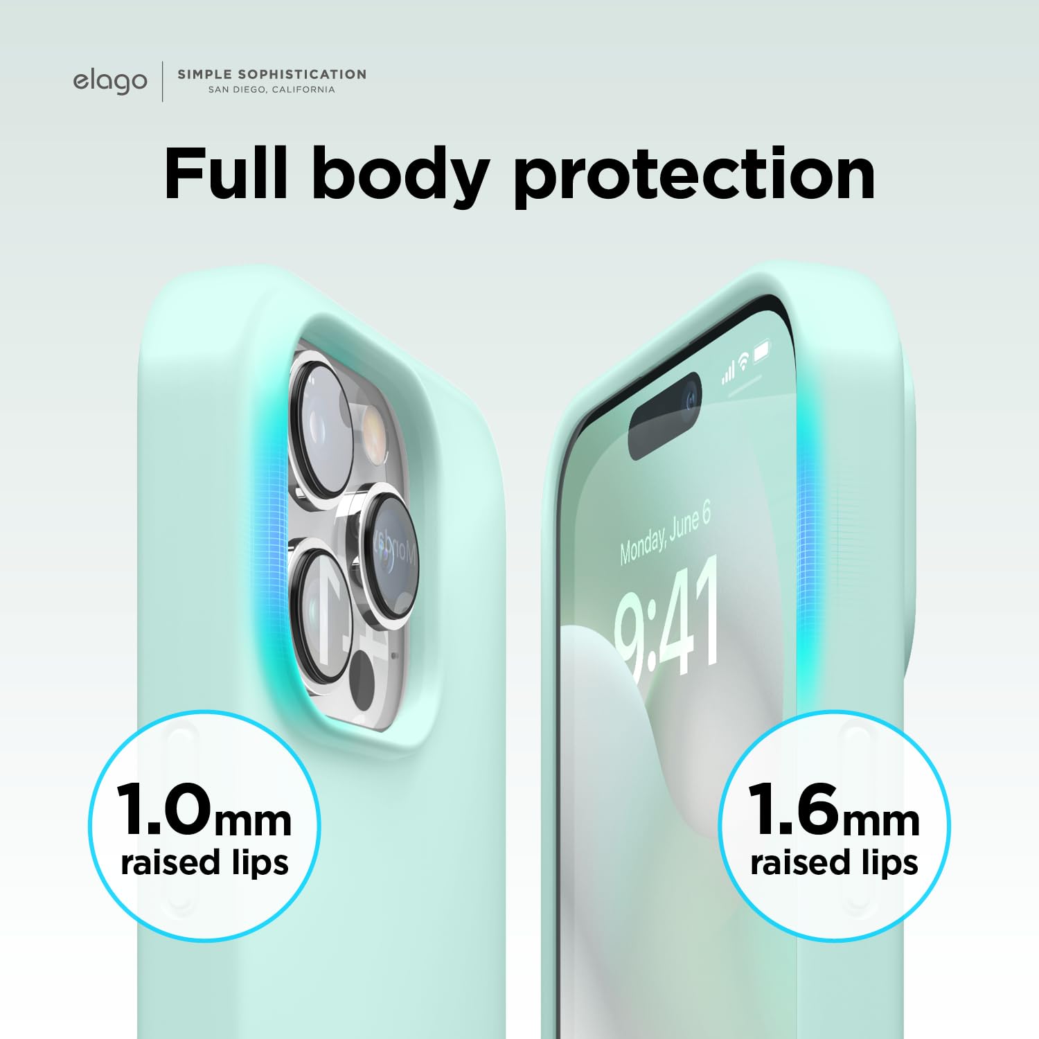 Foto 7 pulgar | Funda De Teléfono Elago Compatible Con Iphone 14 Pro Silicone Aqua - Venta Internacional.