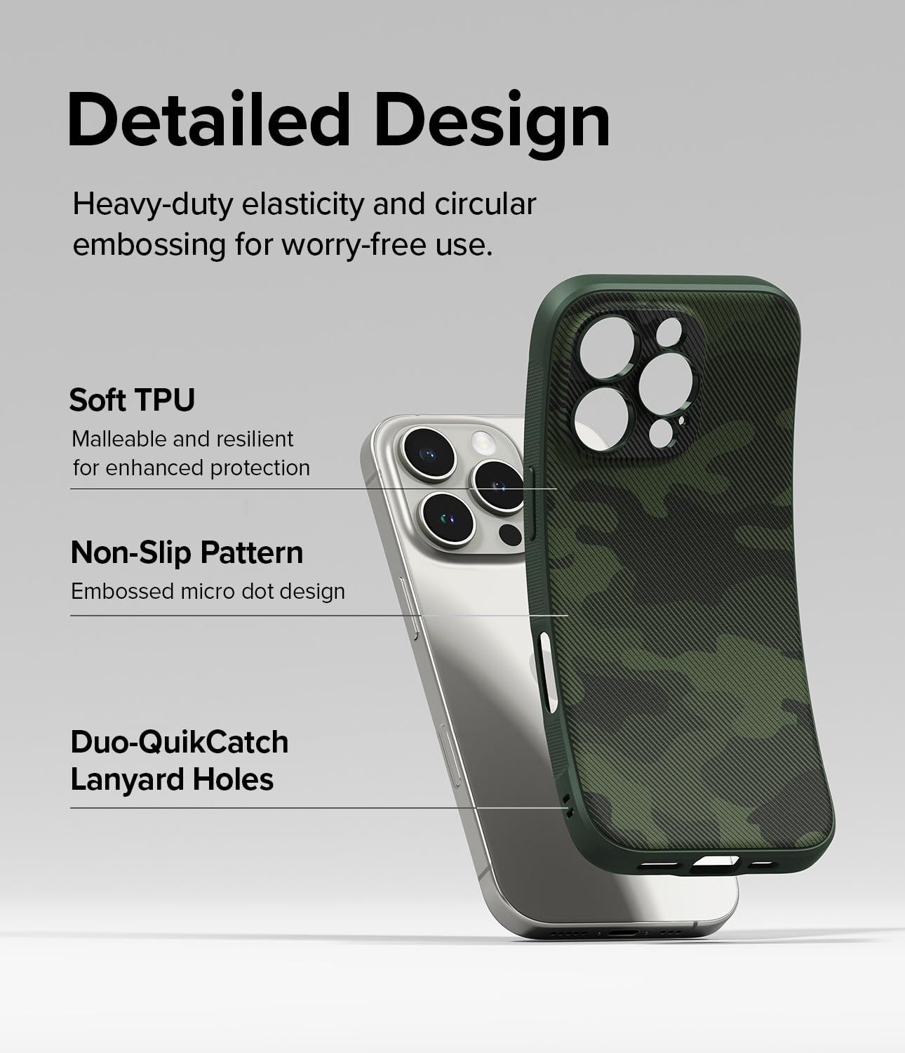 Foto 7 | Funda De Teléfono Ringke Onyx Camo Green Para Iphone 16 Pro - Venta Internacional.