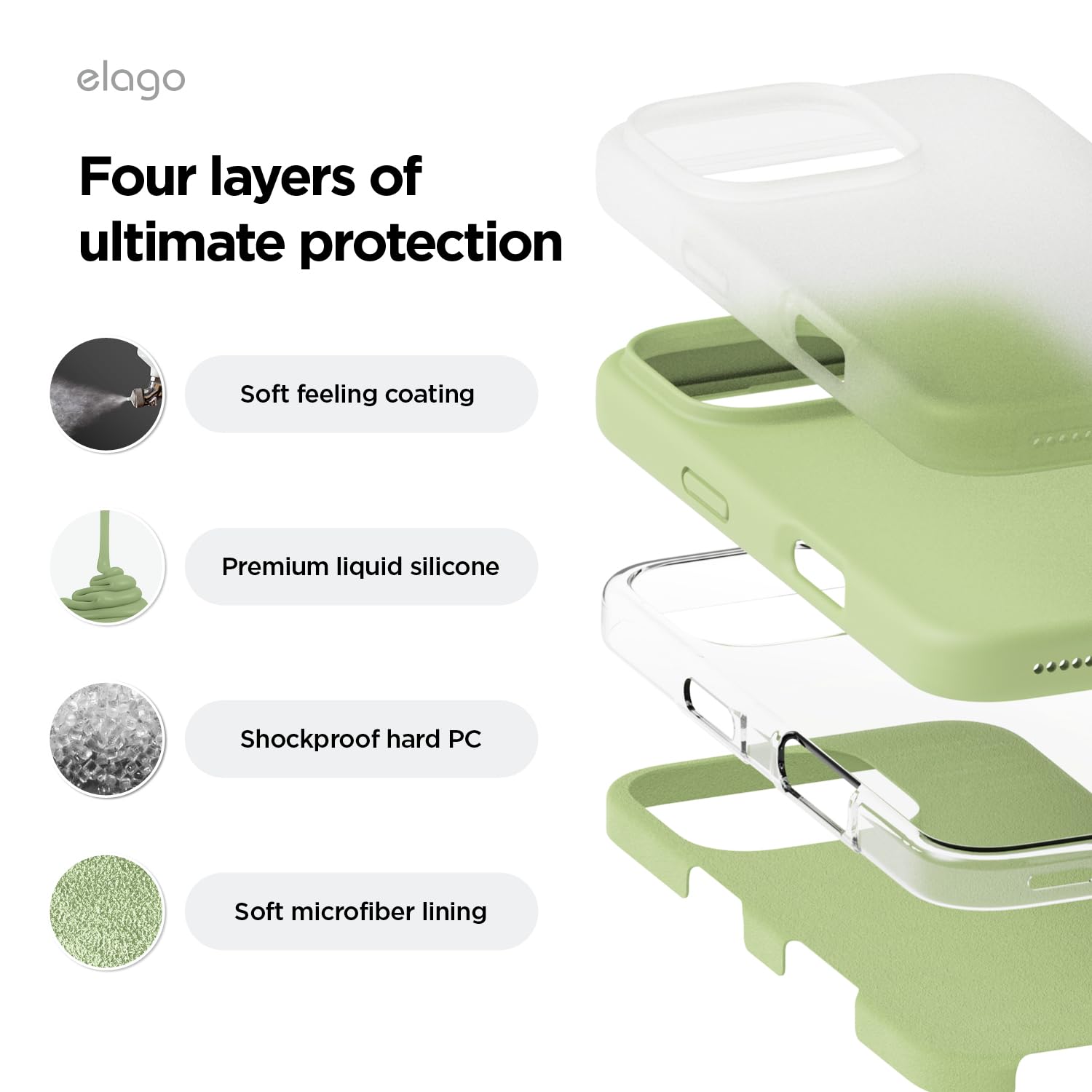 Foto 5 pulgar | Funda De Teléfono Elago Compatible Con Iphone 16 Pro Max De Silicona - Venta Internacional.