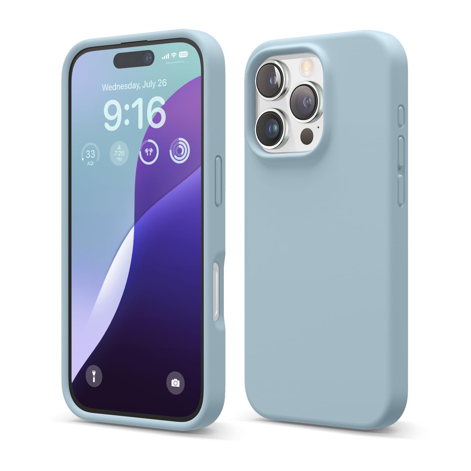 Foto 2 pulgar | Funda De Teléfono Elago Compatible Con Iphone 16 Pro Silicone Sky  - Venta Internacional.