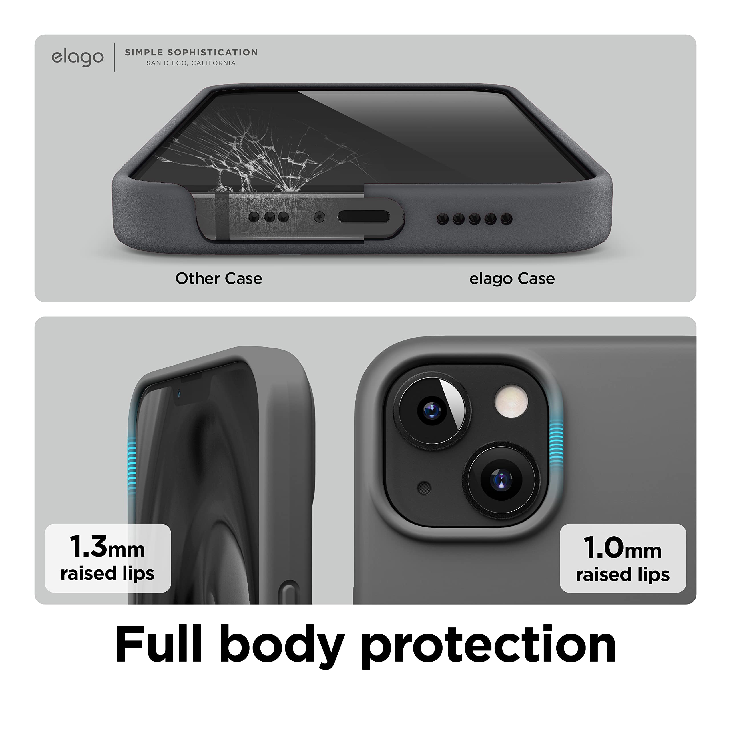 Foto 5 pulgar | Funda Elago Liquid Silicone Compatible Con Iphone 13 De 6.1 Pulgadas - Venta Internacional.