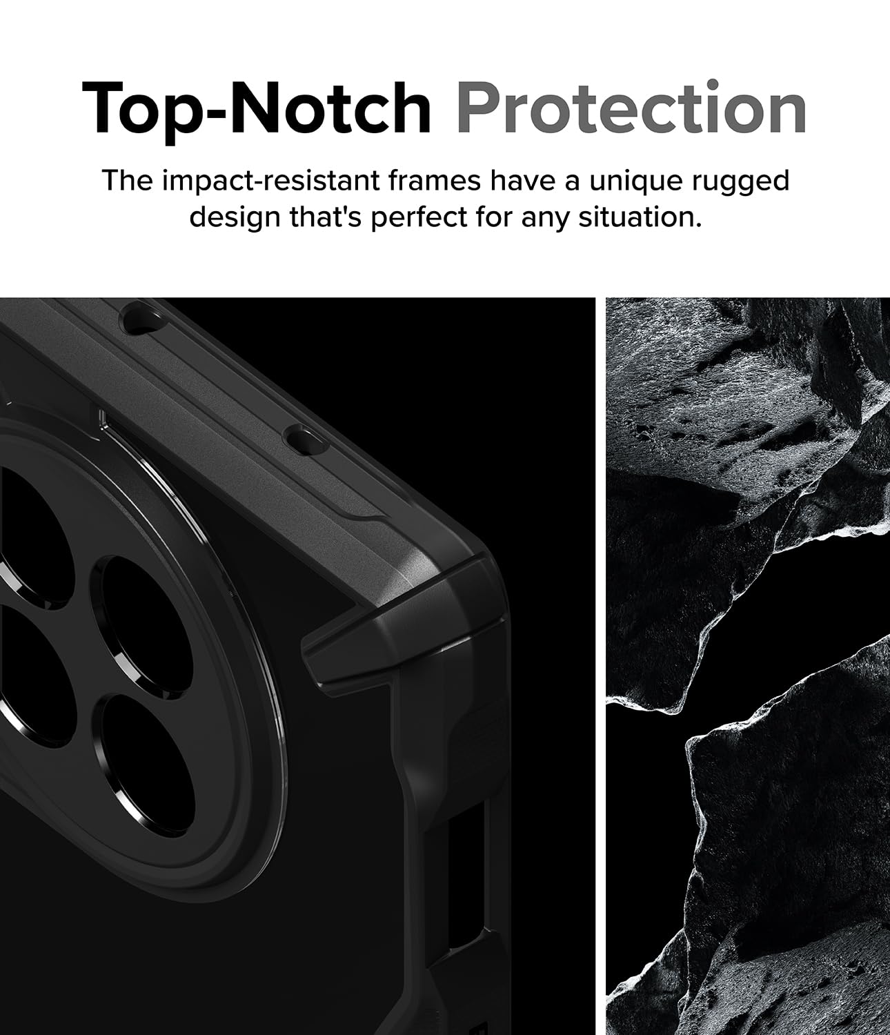 Foto 4 pulgar | Funda Para Teléfono Ringke Fusion-x Compatible Con Oneplus 12r Negra - Venta Internacional.