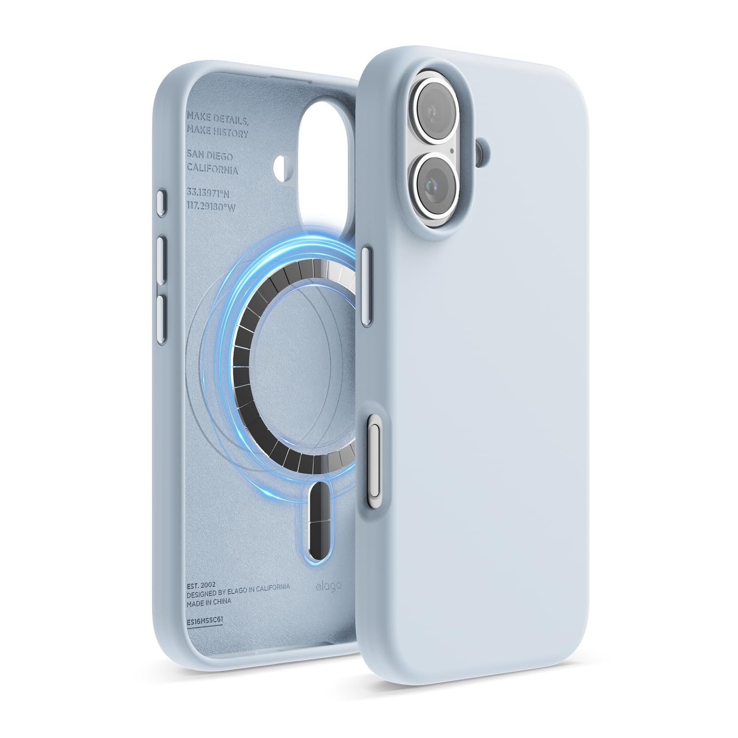 Foto 2 pulgar | Funda De Silicona Magnética Elago Para Iphone 16 6.1 - Venta Internacional.